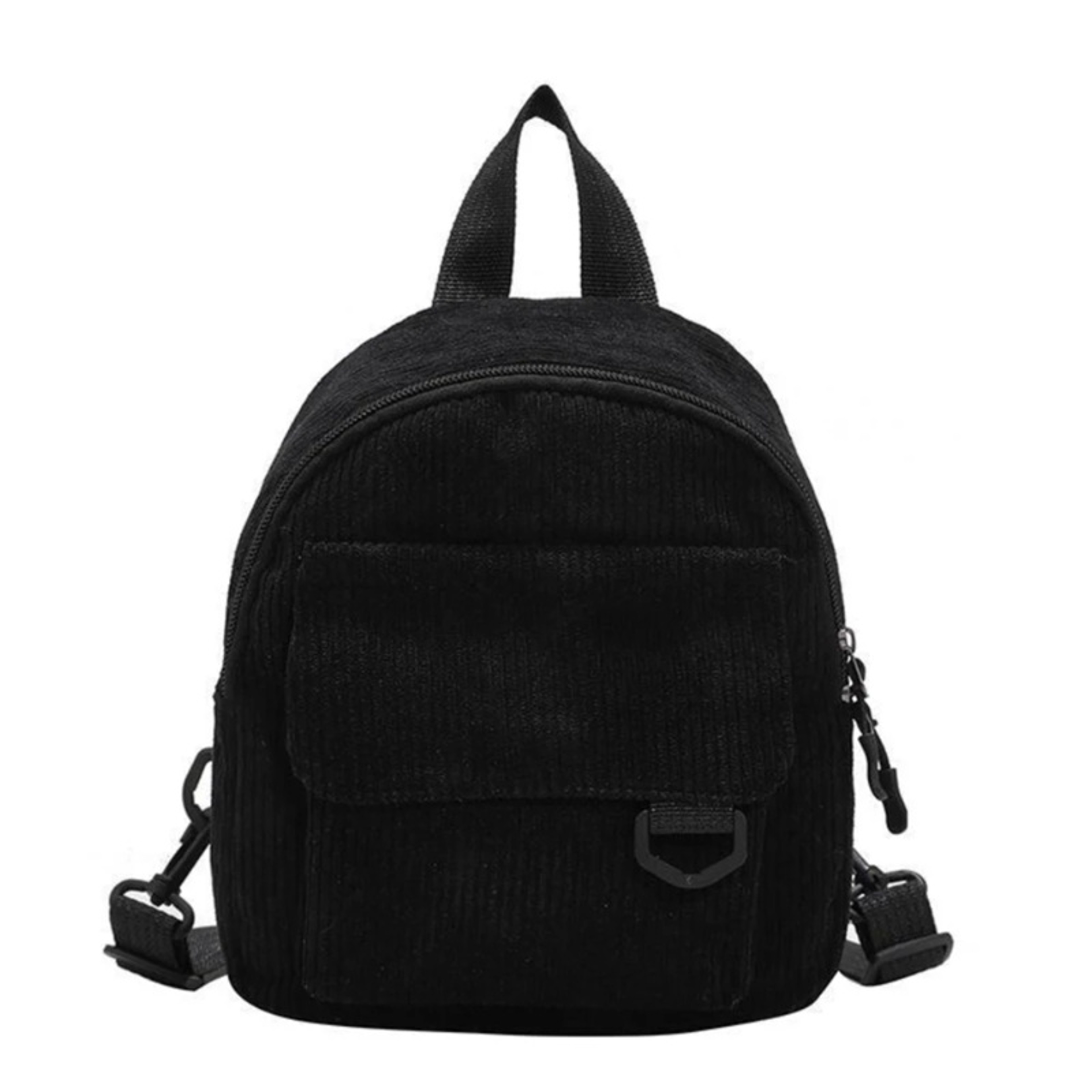 Corduroy texture, mini backpack ins, versatile backpack, super popular cute, commuting makeup bag, student bag – view 6