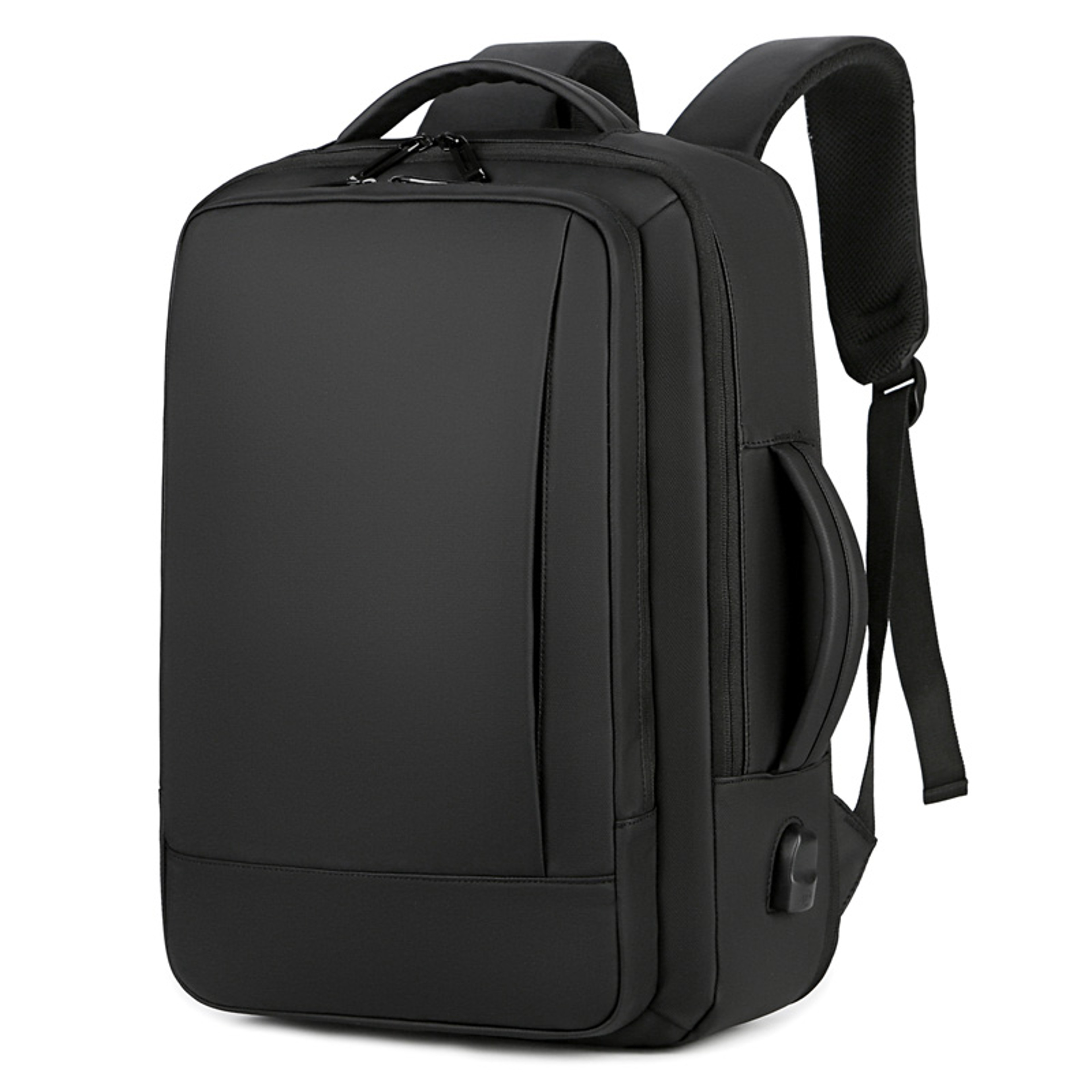 Business Casual Men's Backpack, Expandable Travel Backpack, With USB Charging, Waterproof Fabric, Suitable for Daily Use – view 8