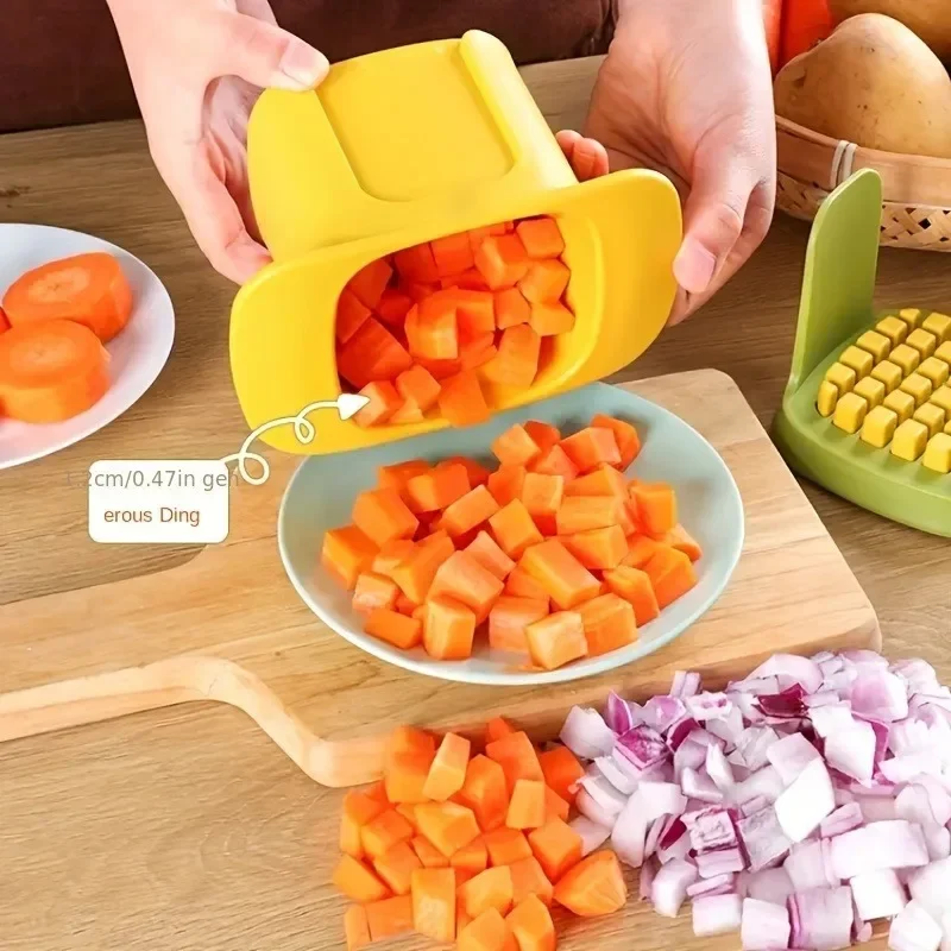 All In One Manual Vegetable Chopper Kitchen Cutter For Easy Food Prep Fries And Slicing Tools 2