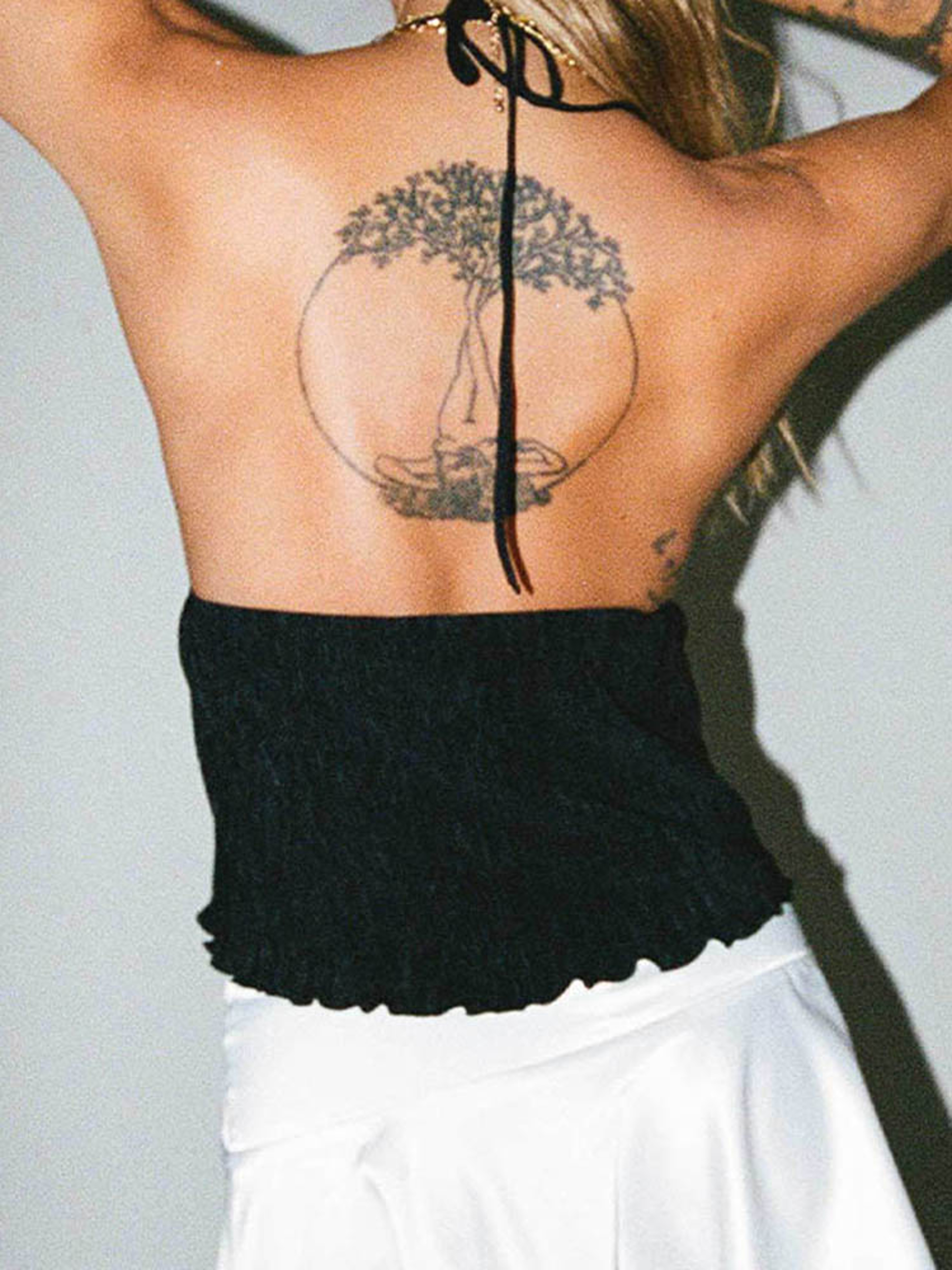 Halter Crop Top Backless Sleeveless Summer Going Out Top For Women 4