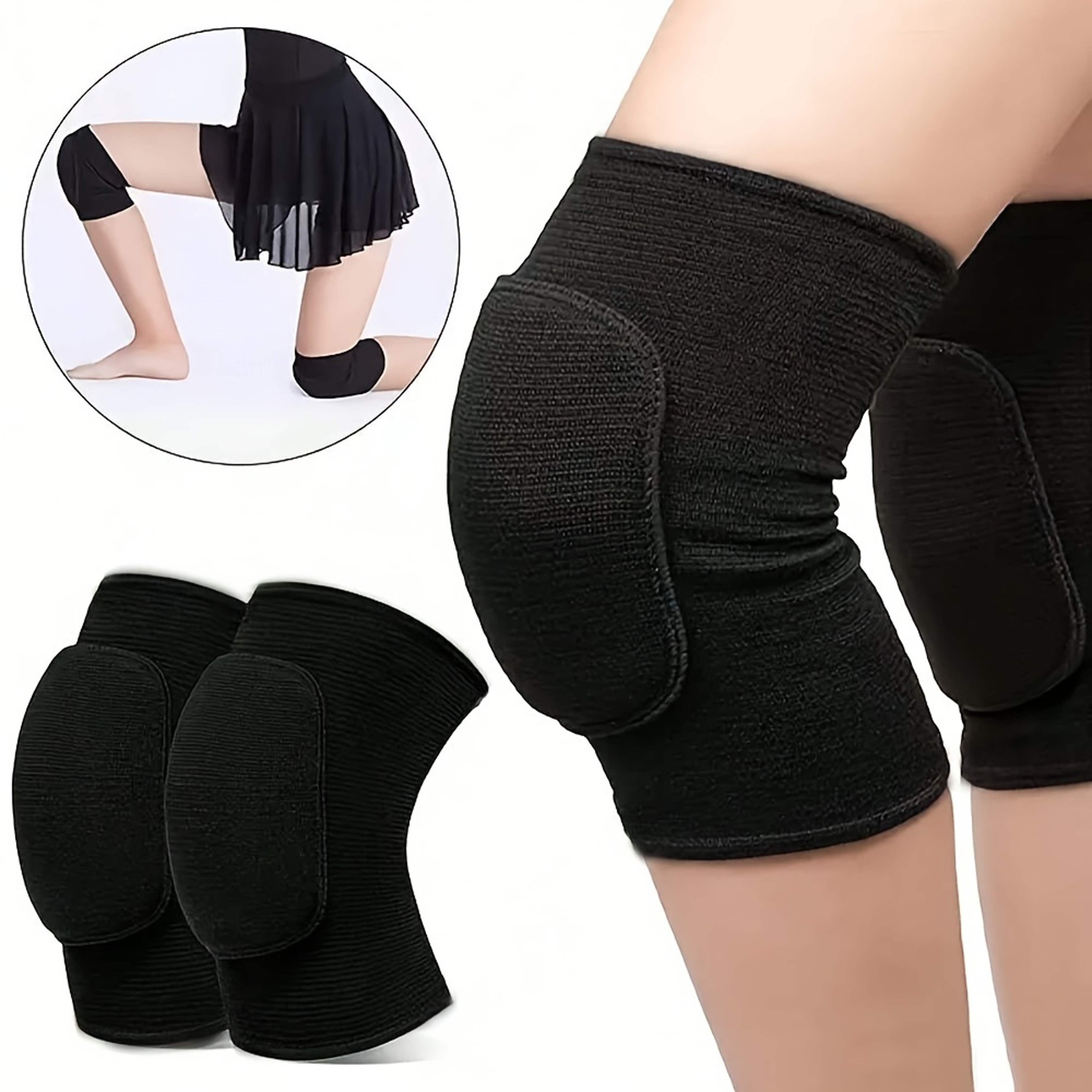 Shock Guard Volleyball Knee Pads With Cushioned Knee Support Brace 0
