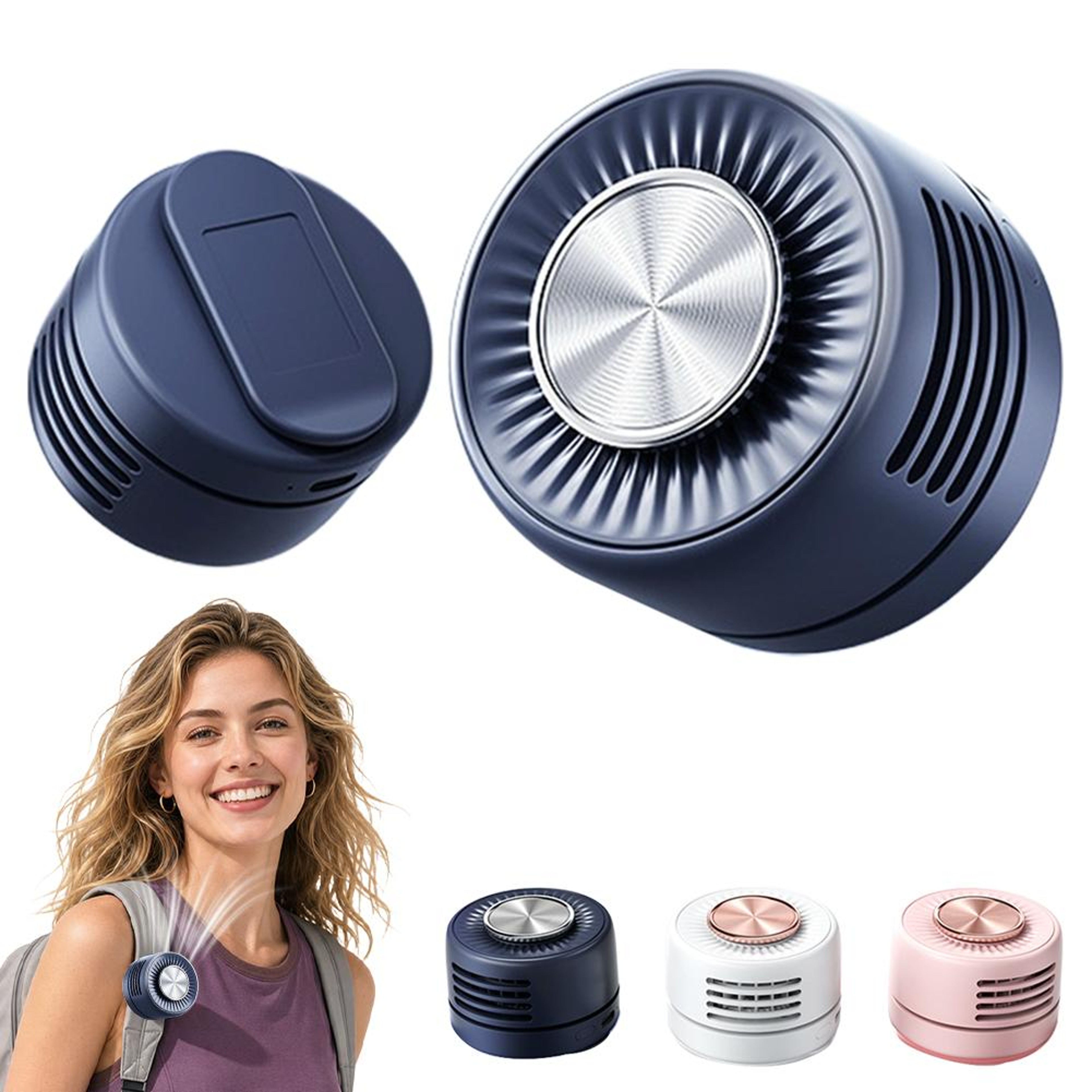 Portable USB Bladeless Clip On Wearable Cooling Fan 6