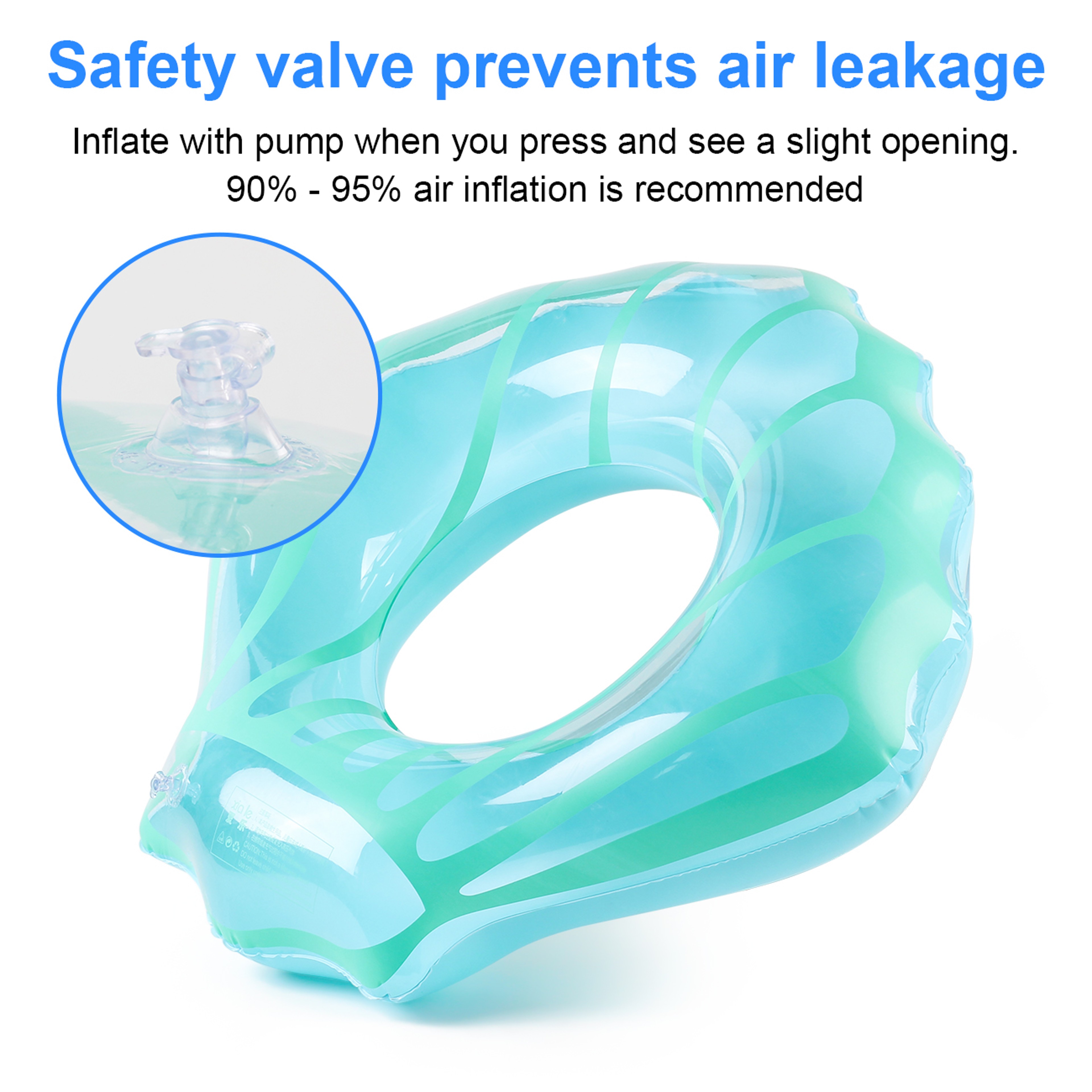 Shell Bliss Pool Float For Adults Thickened Inflatable Swim Ring For Beach  Pool Fun 1