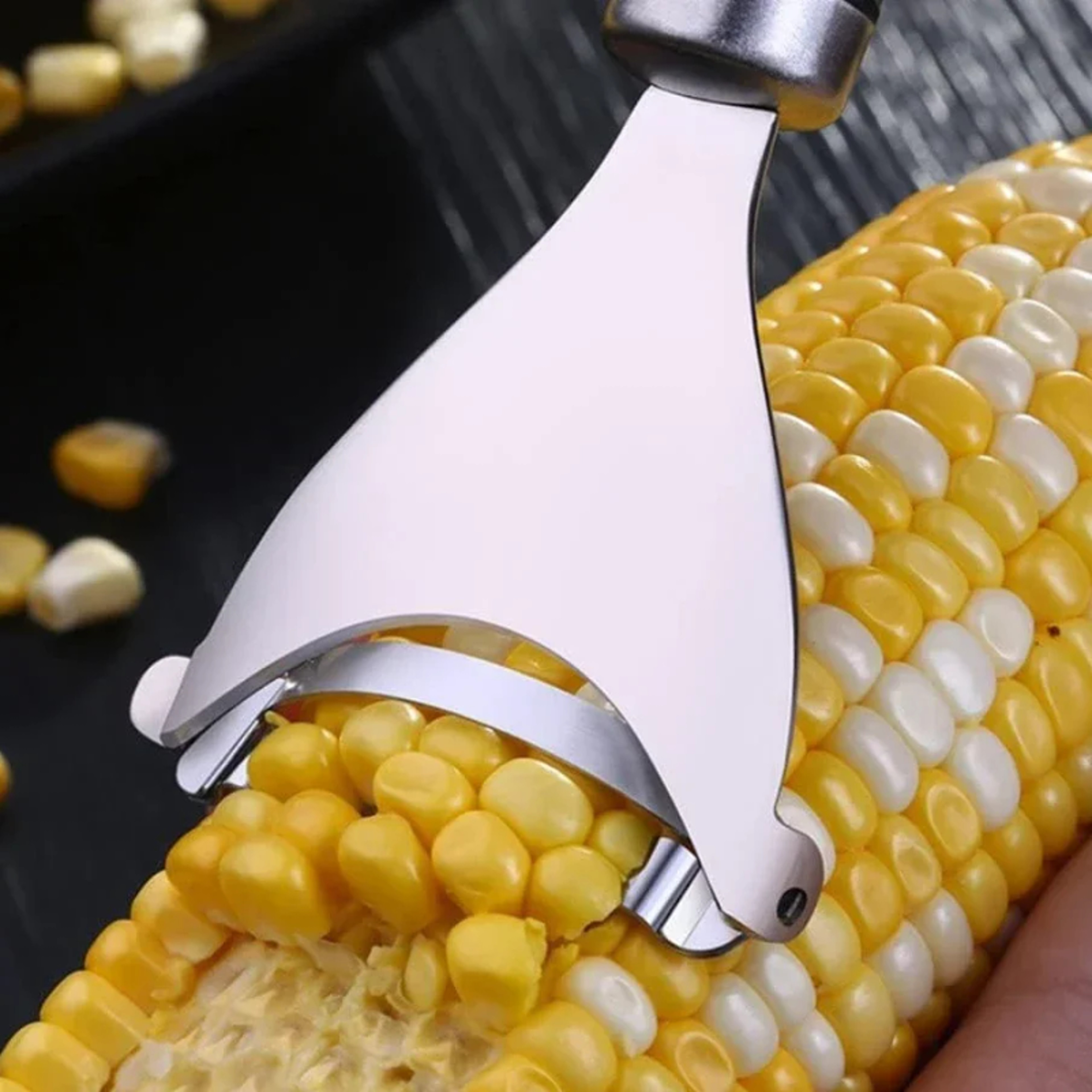 Stainless Steel Corn Peeler  Corn Stripper Kitchen Tool 0