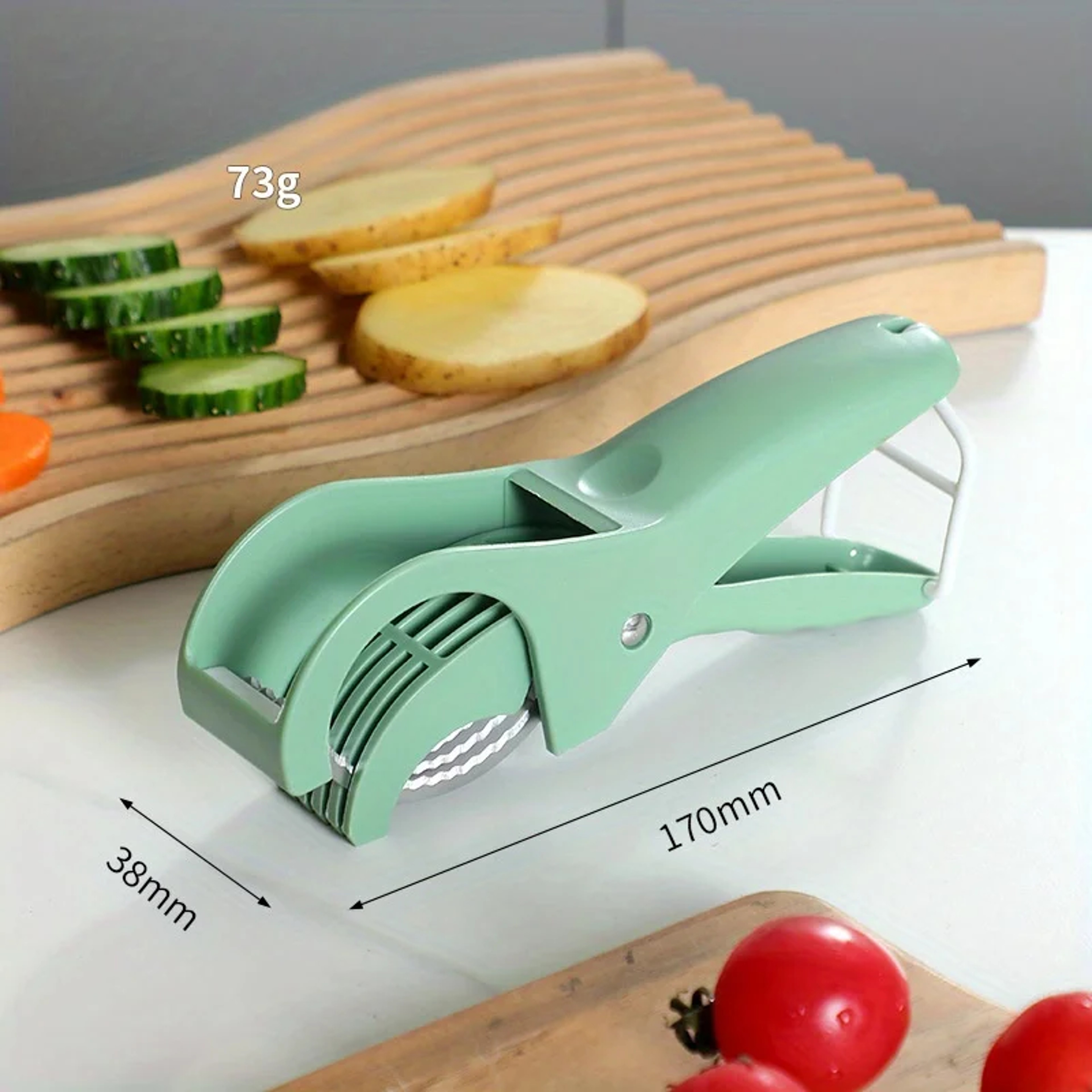 Stainless Steel Vegetable Slicer  Fruit Slicer For Fast Kitchen Meal Prep 4