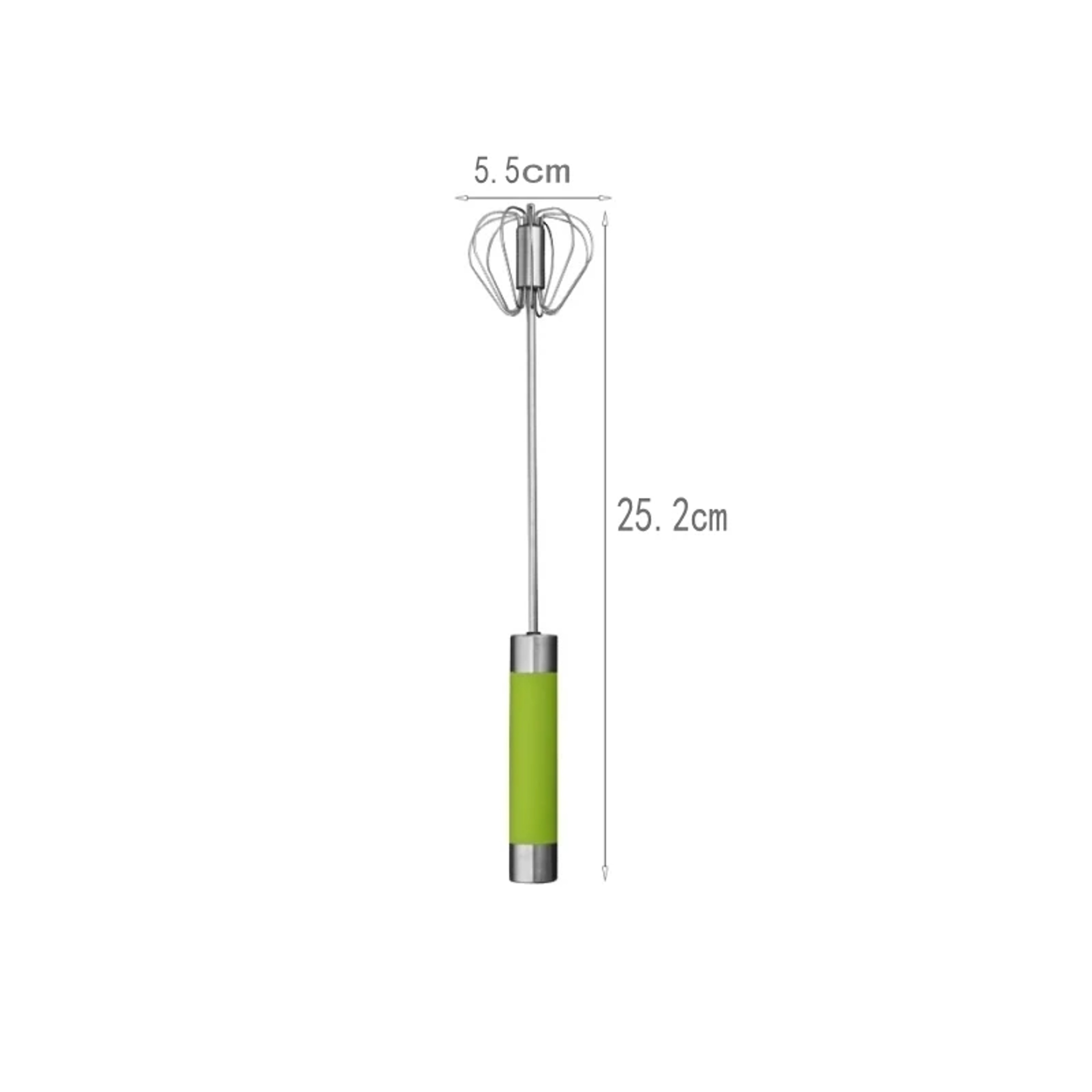 Stainless Steel Semi Automatic Egg Beater Manual Push Whisk For Baking And Cooking 4