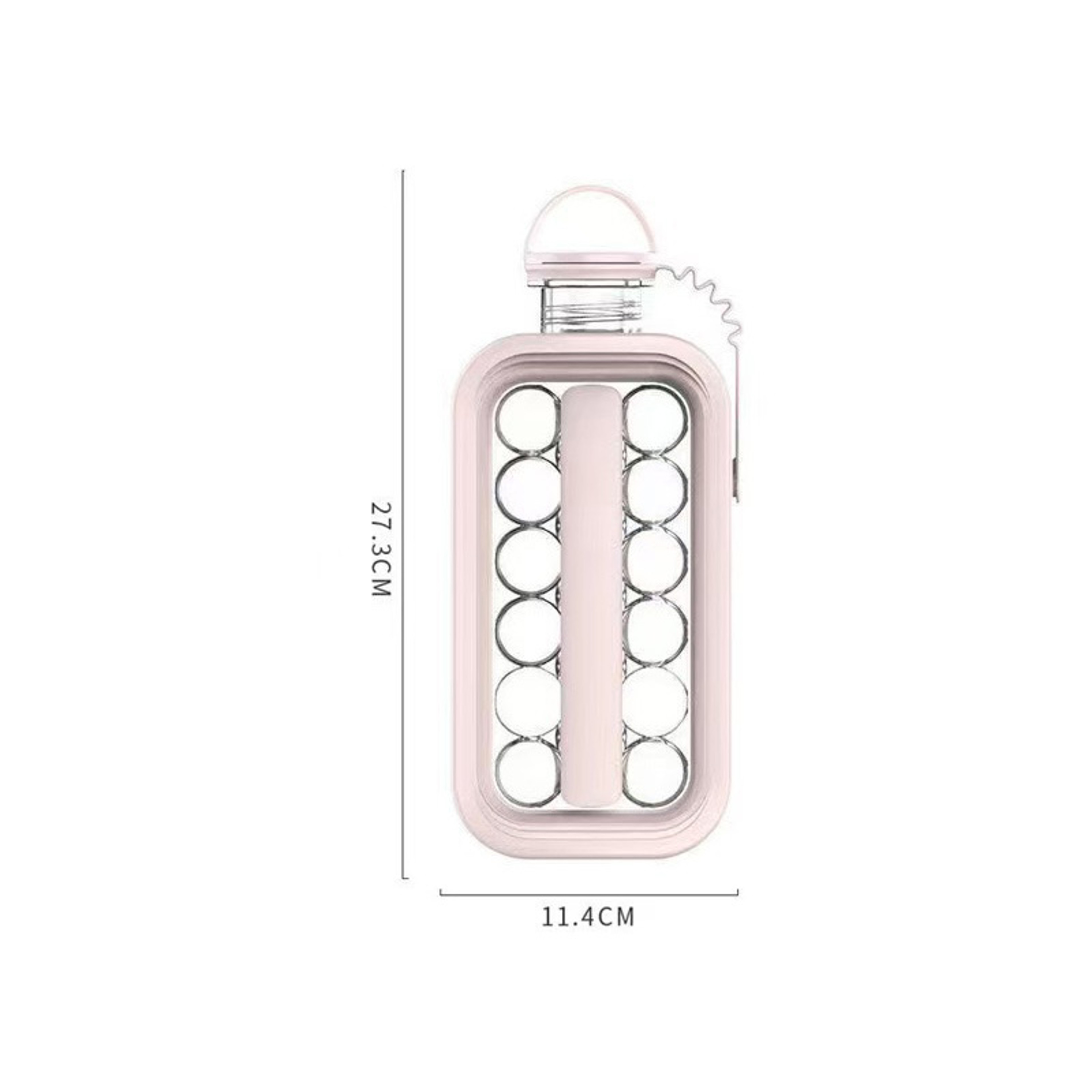 Folding Silicone Ice Maker Bottle with Food Grade Ice Cube Mold – view 7