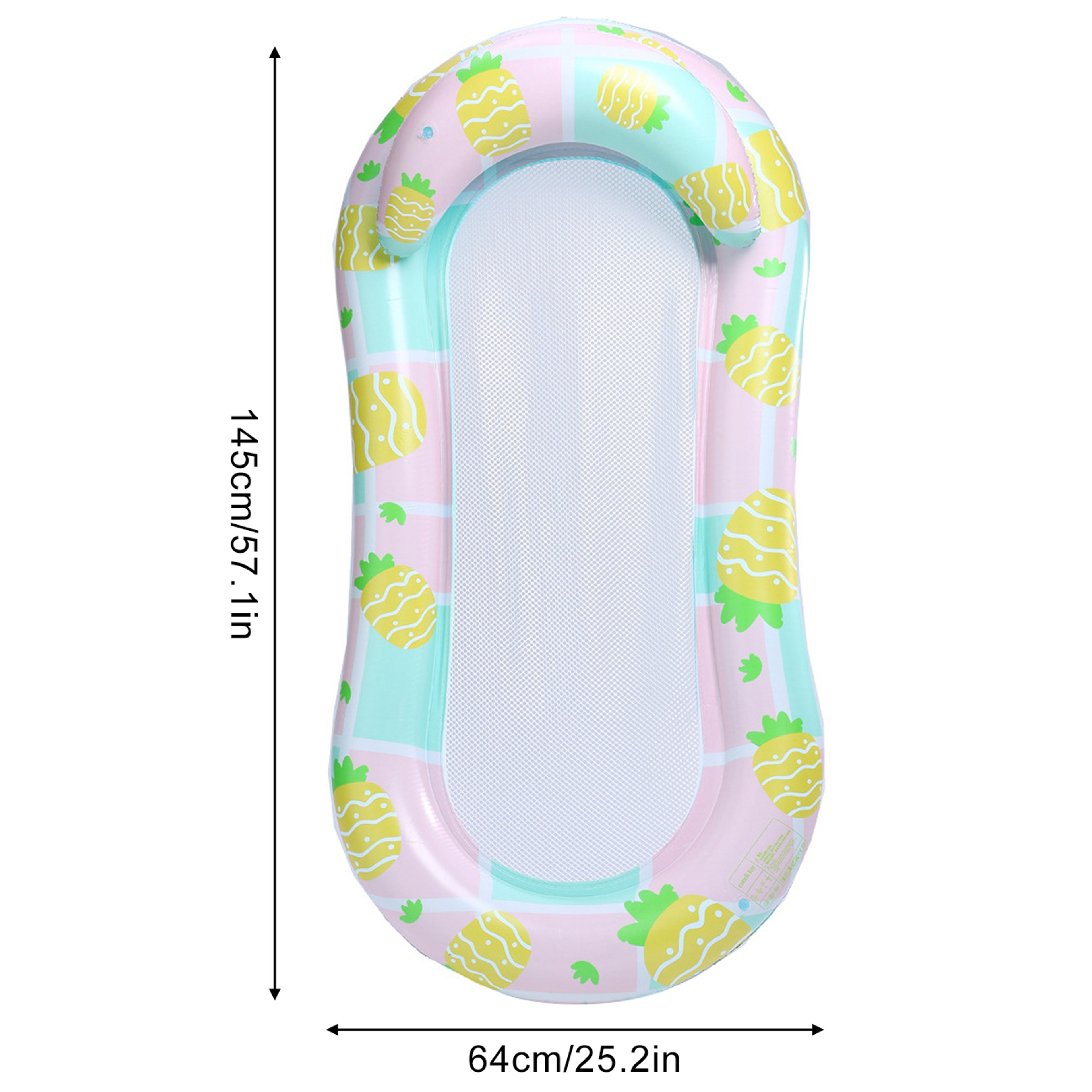 Tropical Leaf Inflatable Pool Float Adult Pool Lounger Floating Pool Mattress 6