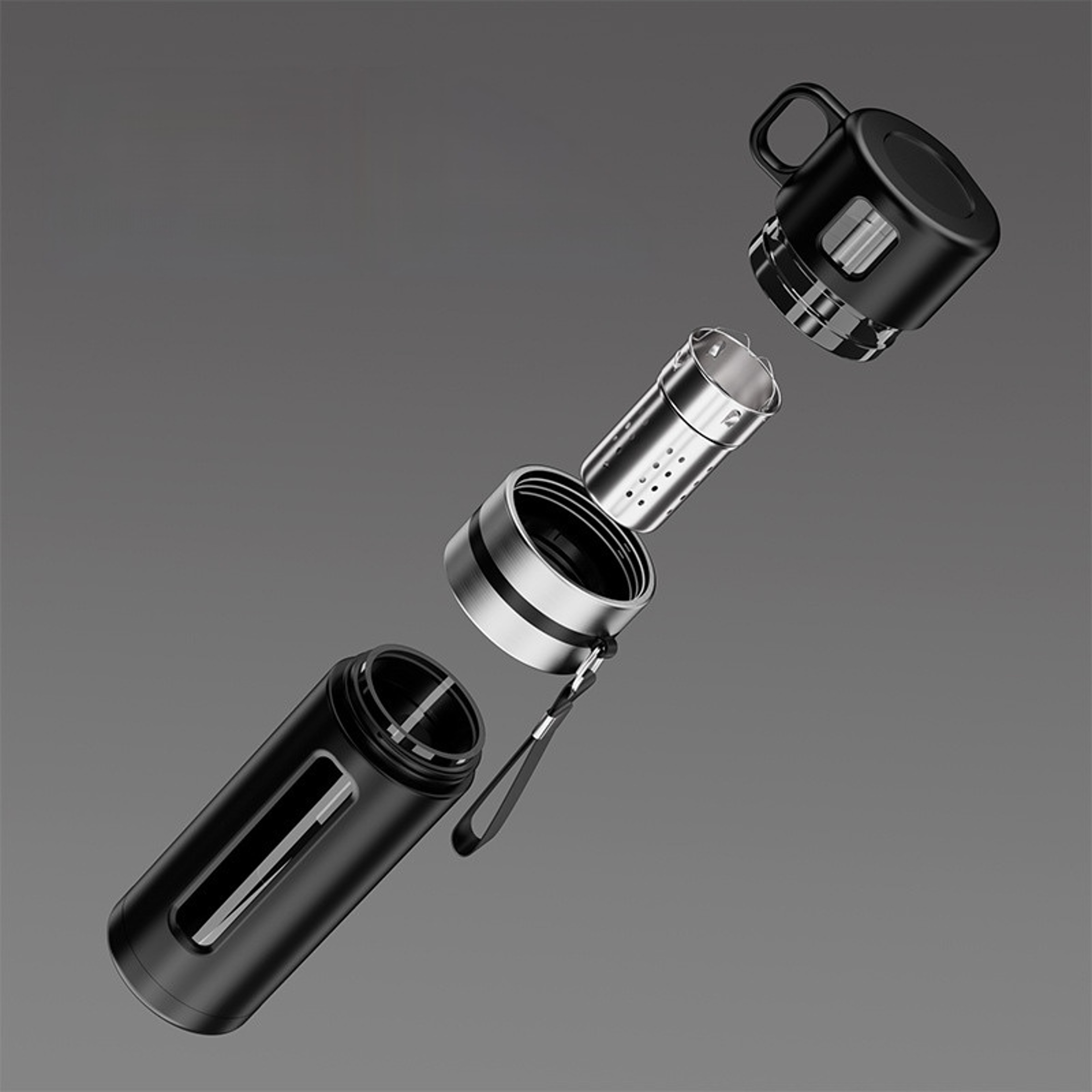 Glass Tea Infuser Bottle With Tea Separation Filter Borosilicate Glass Water Bottle 1