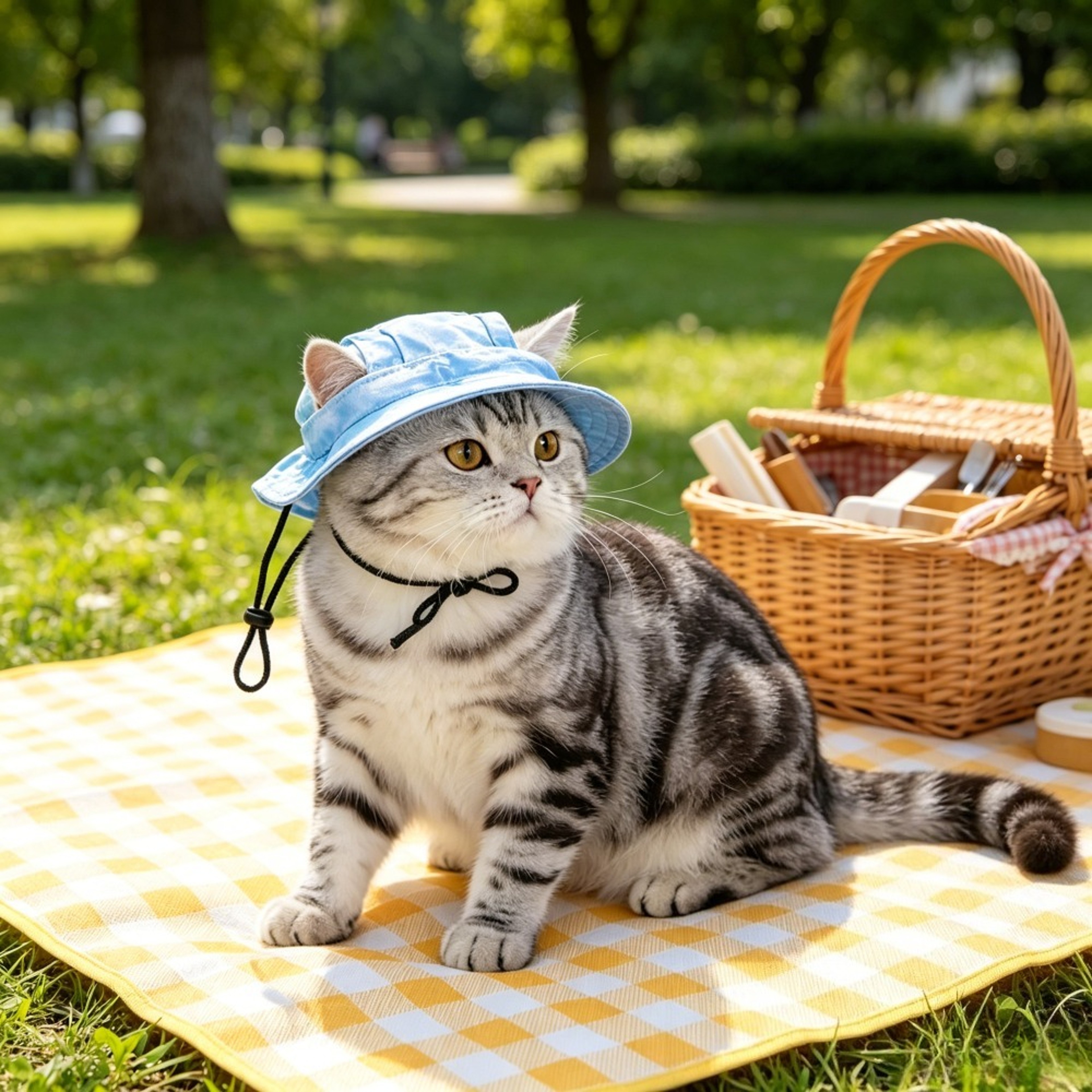 Adjustable Pet Sun Hat With Ear Holes UV Protection Pet Bucket Hat For Cats  Dogs 4