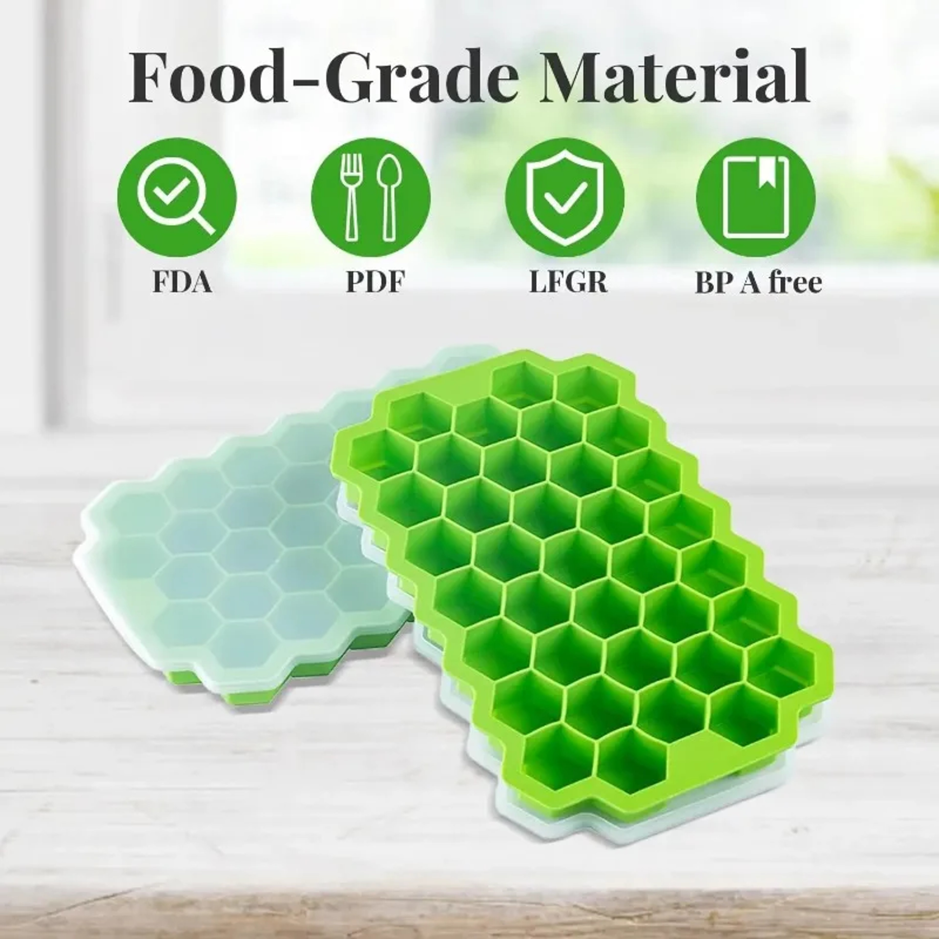 Honeycomb Silicone Ice Cube Tray Hexagon Ice Cube Mold For Chilled Drinks And Cocktails 2