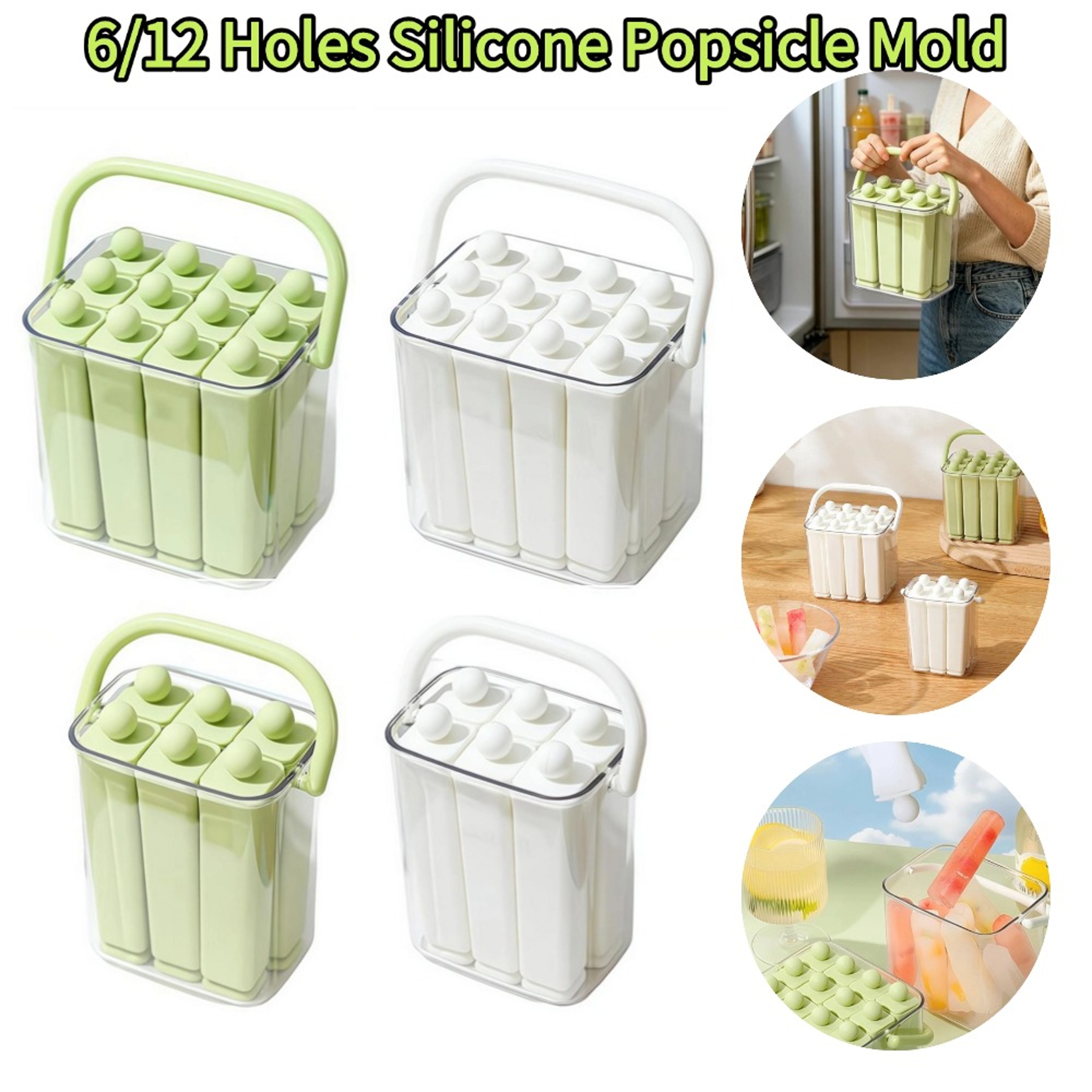 Silicone Popsicle Mold With Lid Or Cavity Easy Release Popsicle Maker For Homemade Frozen Treats 1