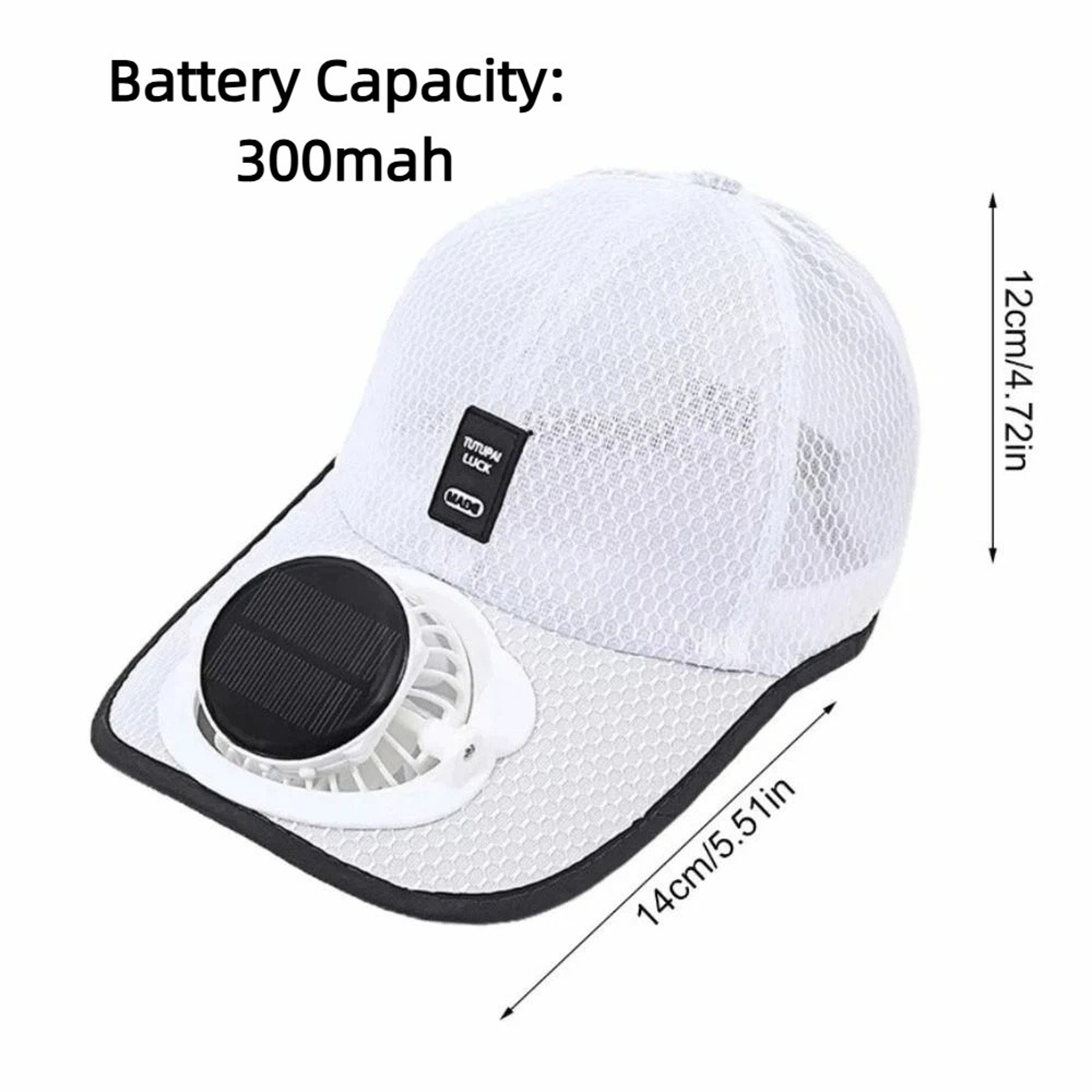 Solar Powered Fan Hat with UV Protection Lightweight Cooling Hat for Fishing & Outdoor Adventures – view 6