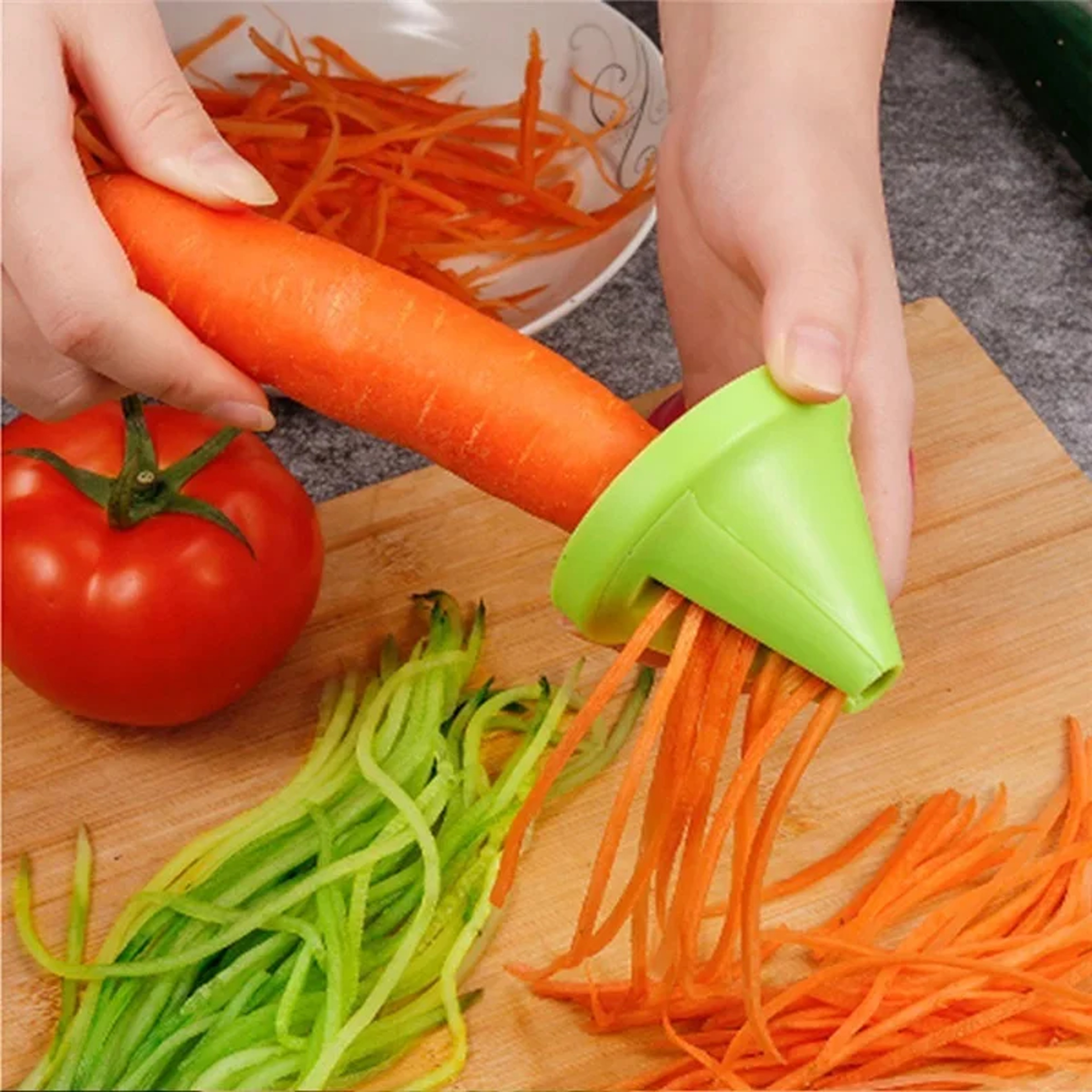 Multi Function Vegetable Spiralizer Manual Vegetable Slicer  Potato Spiral Cutter 0