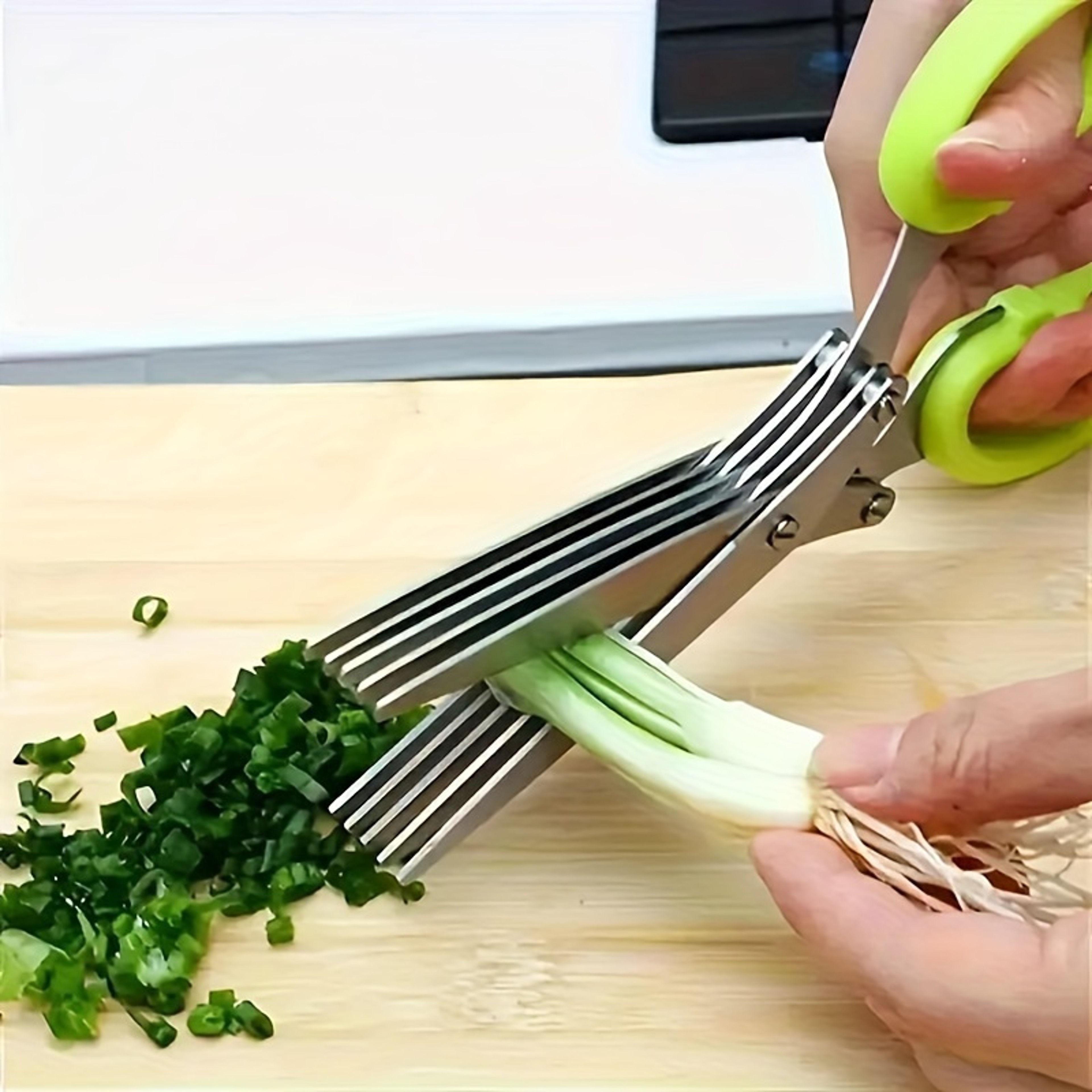 Precision Herb Scissors Stainless Steel Kitchen Herb Cutter With Multi Blade Scissors 0