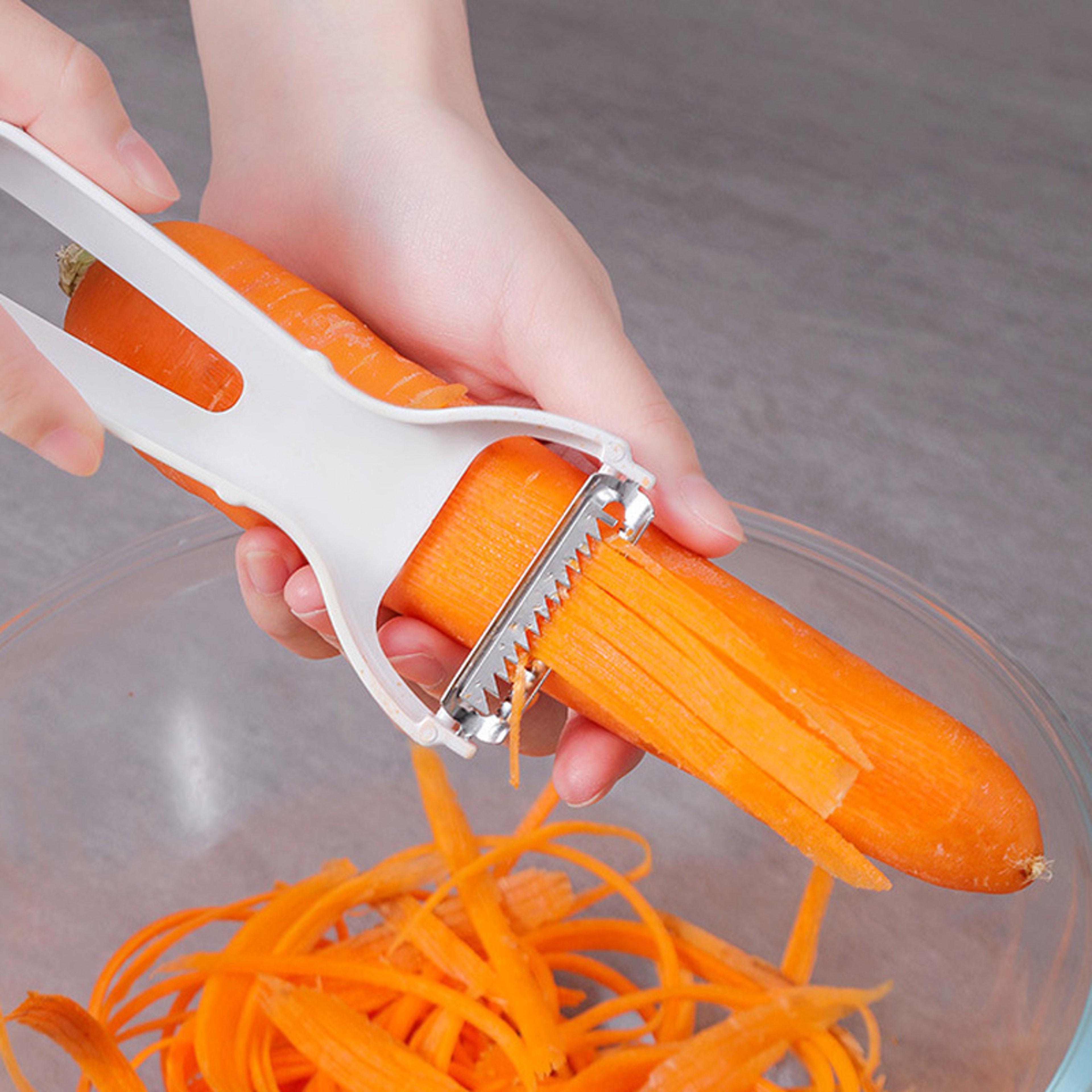 Multi Function Vegetable Slicer  Julienne Peeler Manual Kitchen Prep Tool 1