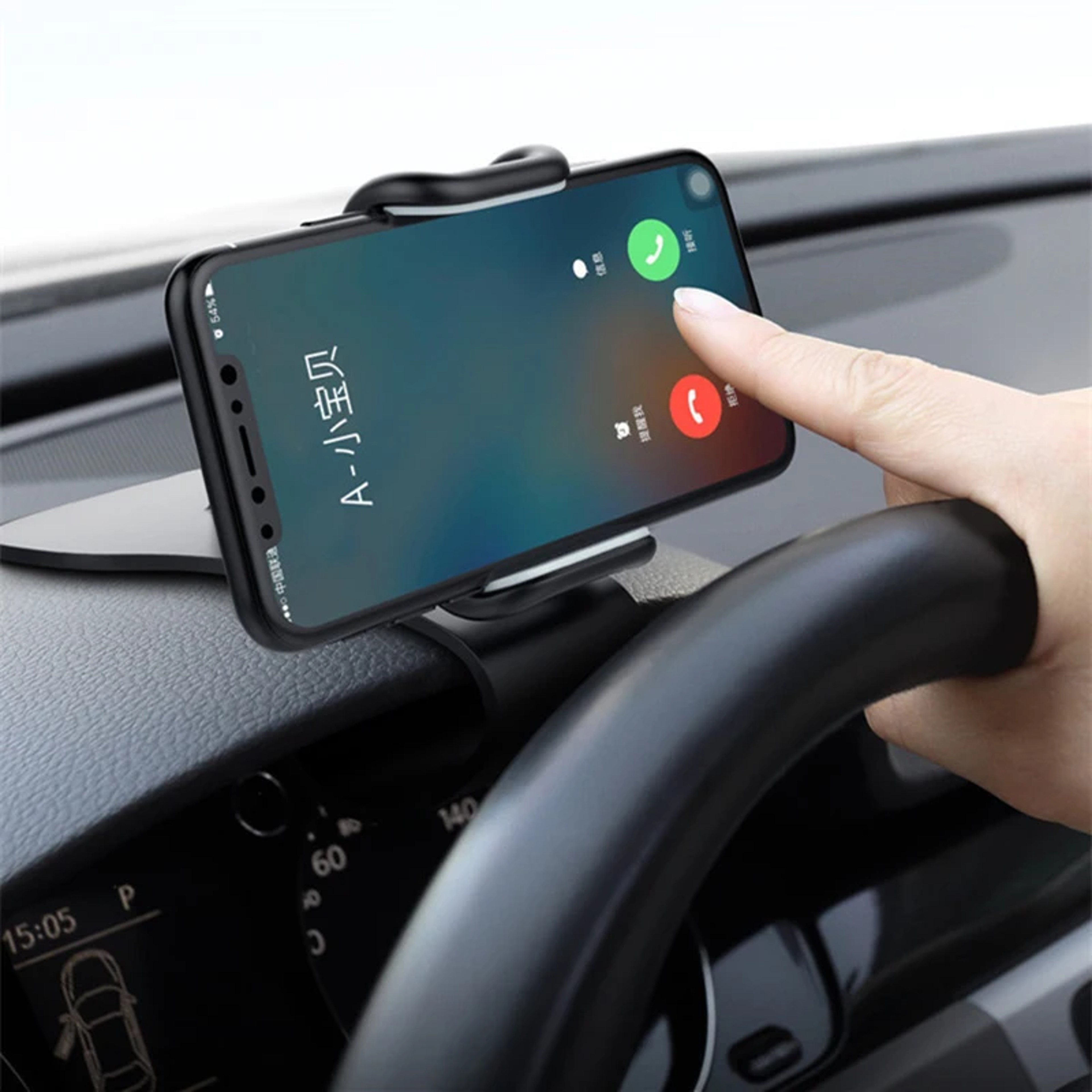 Rotating Car Phone Holder Universal Dashboard Phone Mount For Secure Hands Free Driving 0