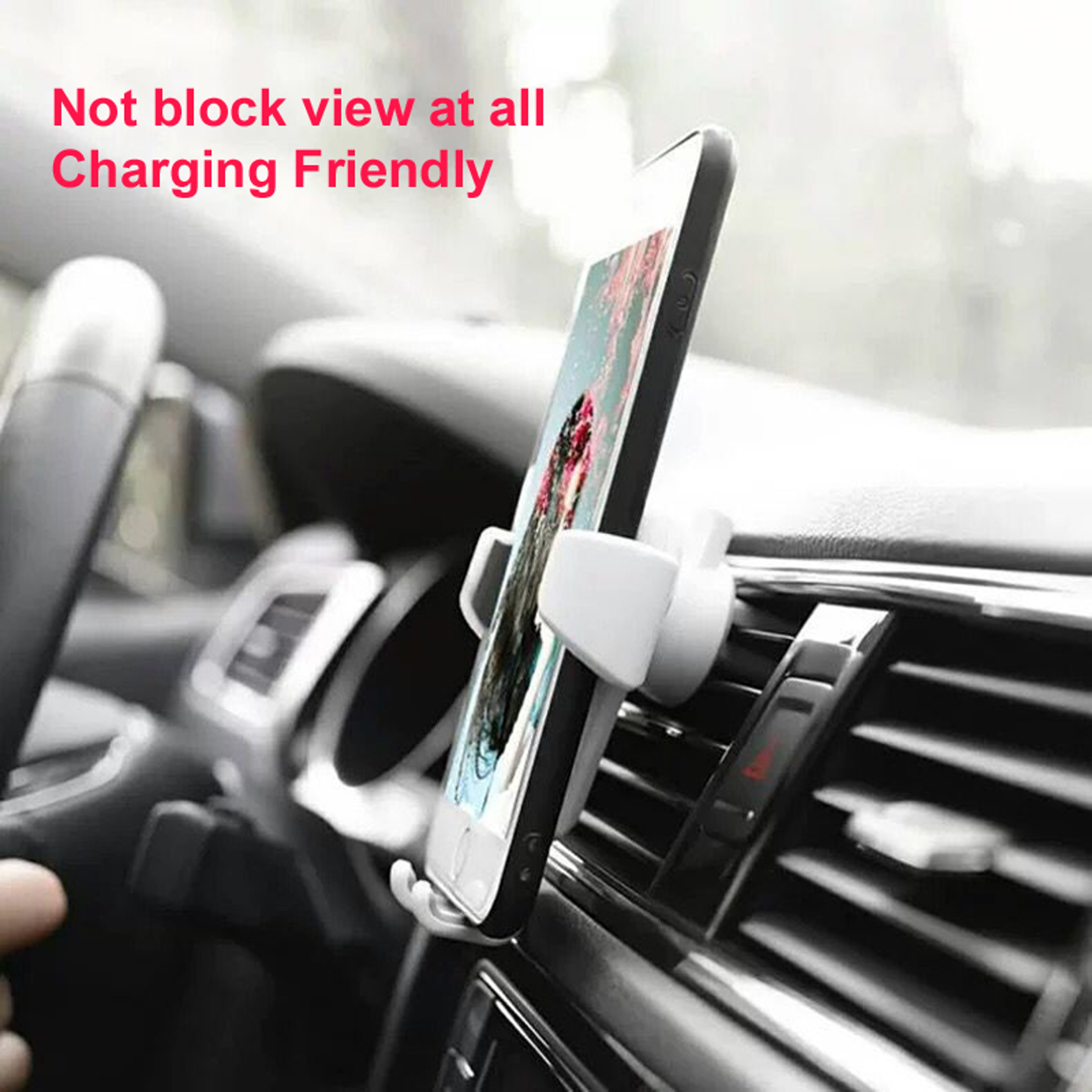 Car Phone Holder Air Vent Phone Mount For IPhone Samsung  Android Smartphones 2