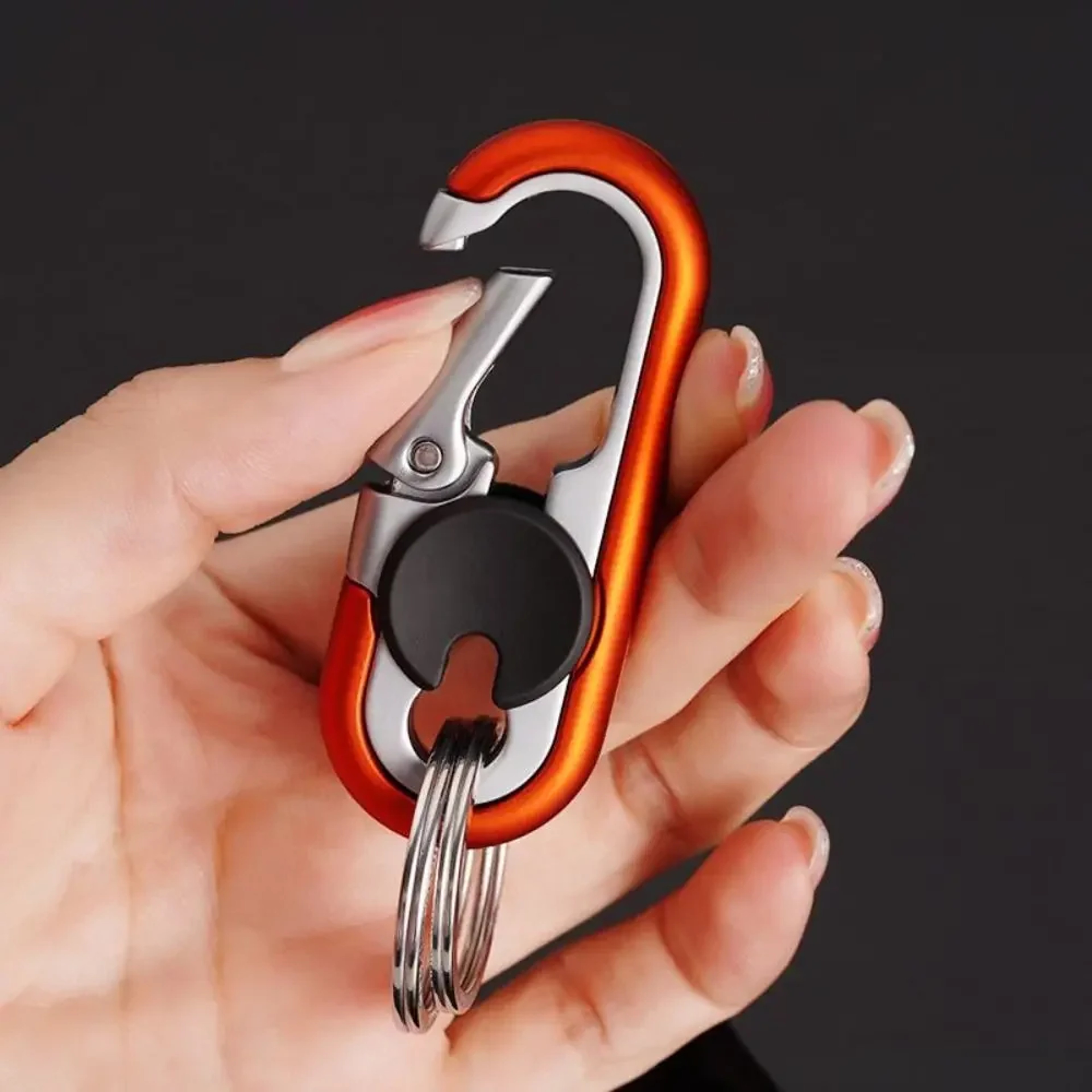 Executive Metal Keychain Double Ring Car Key Holder For Men Durable Business Key Chain Gift 1