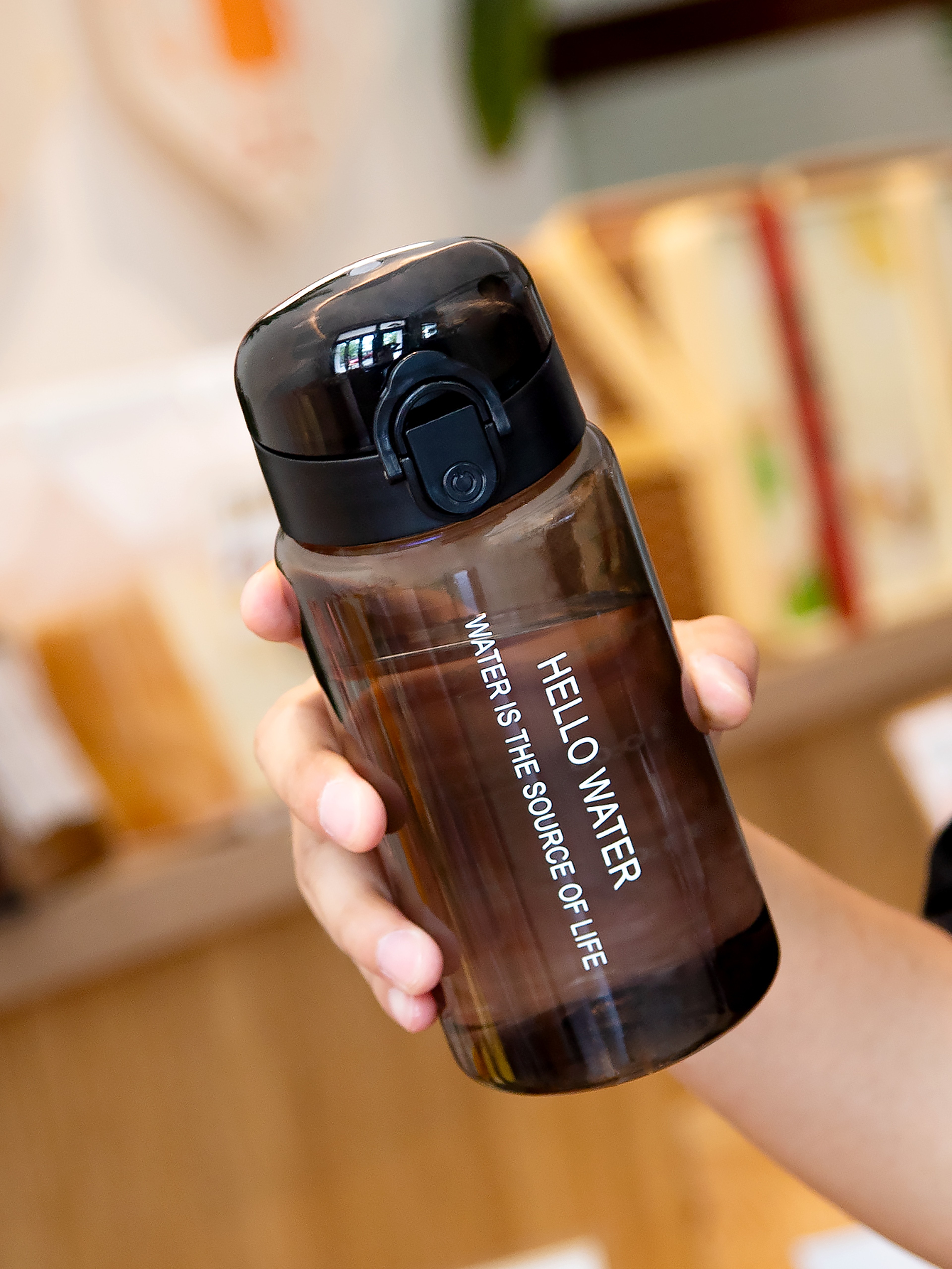 Clear Flow Water Bottle With Filter  Leakproof Hydration Bottle With Time Scale 6