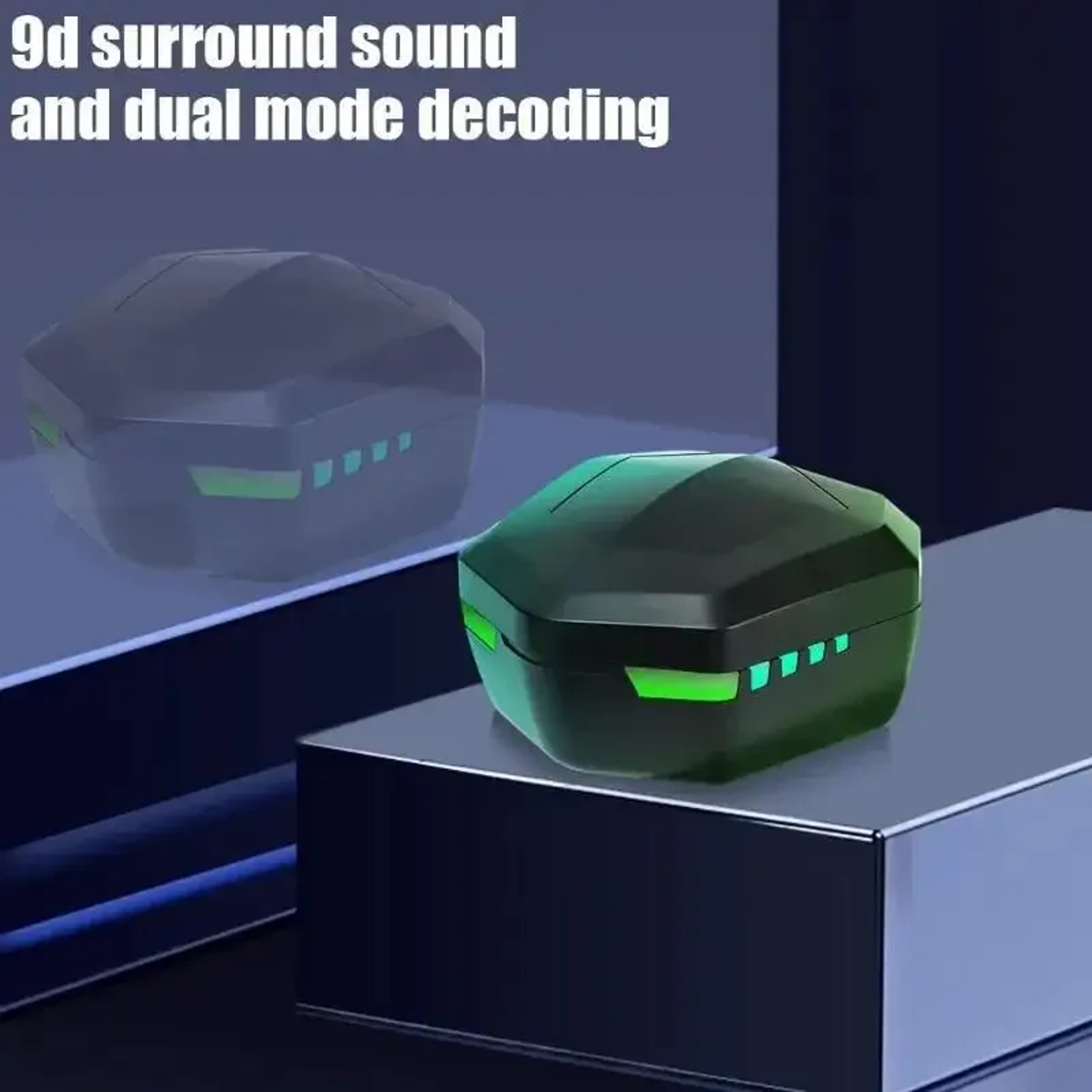 Pulse Sync Bluetooth Earbuds with LED Display Charging Case for Gaming, Music & Calls – view 4