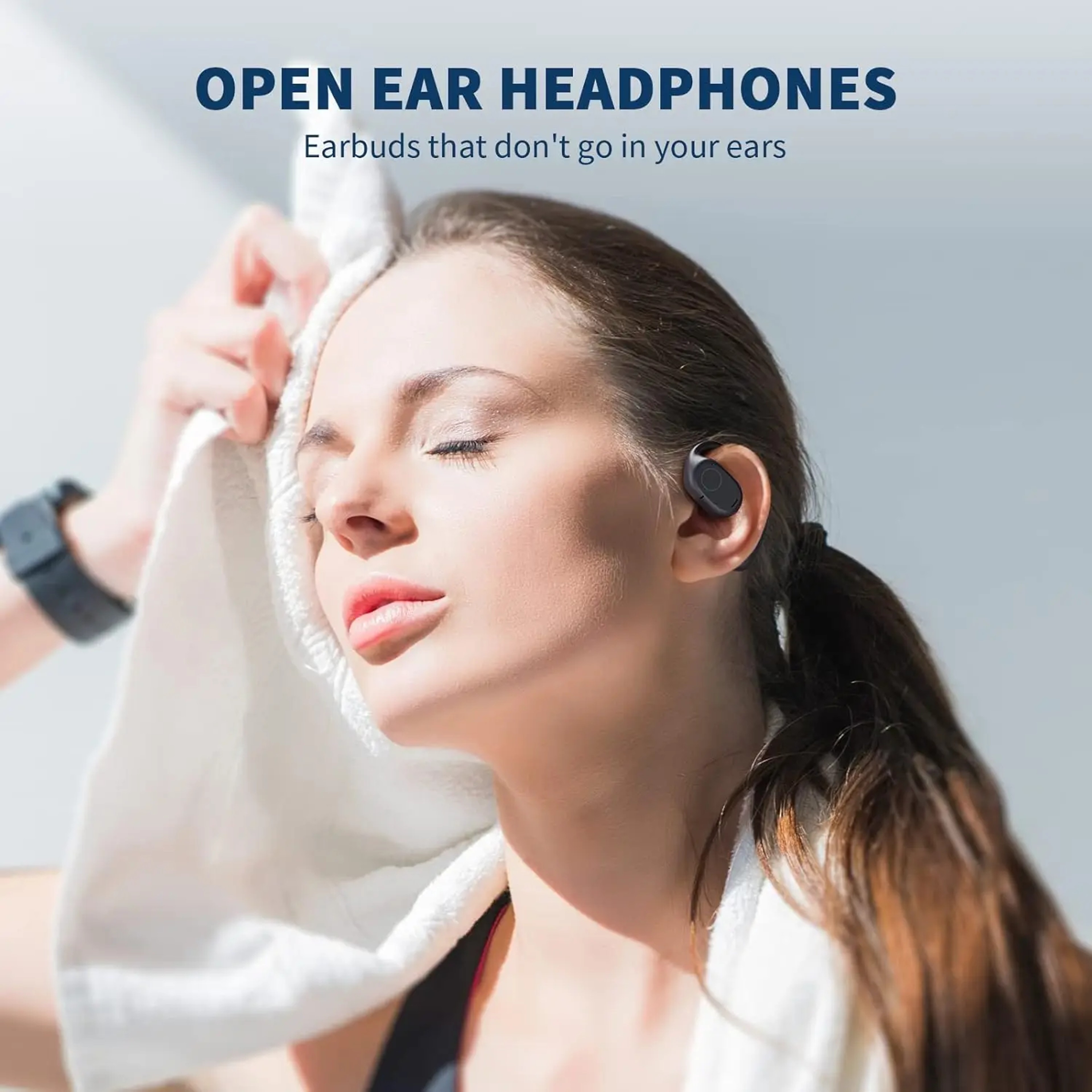 Open Ear Bluetooth Sports Earbuds With Digital Display  Playtime Wireless Headphones 5