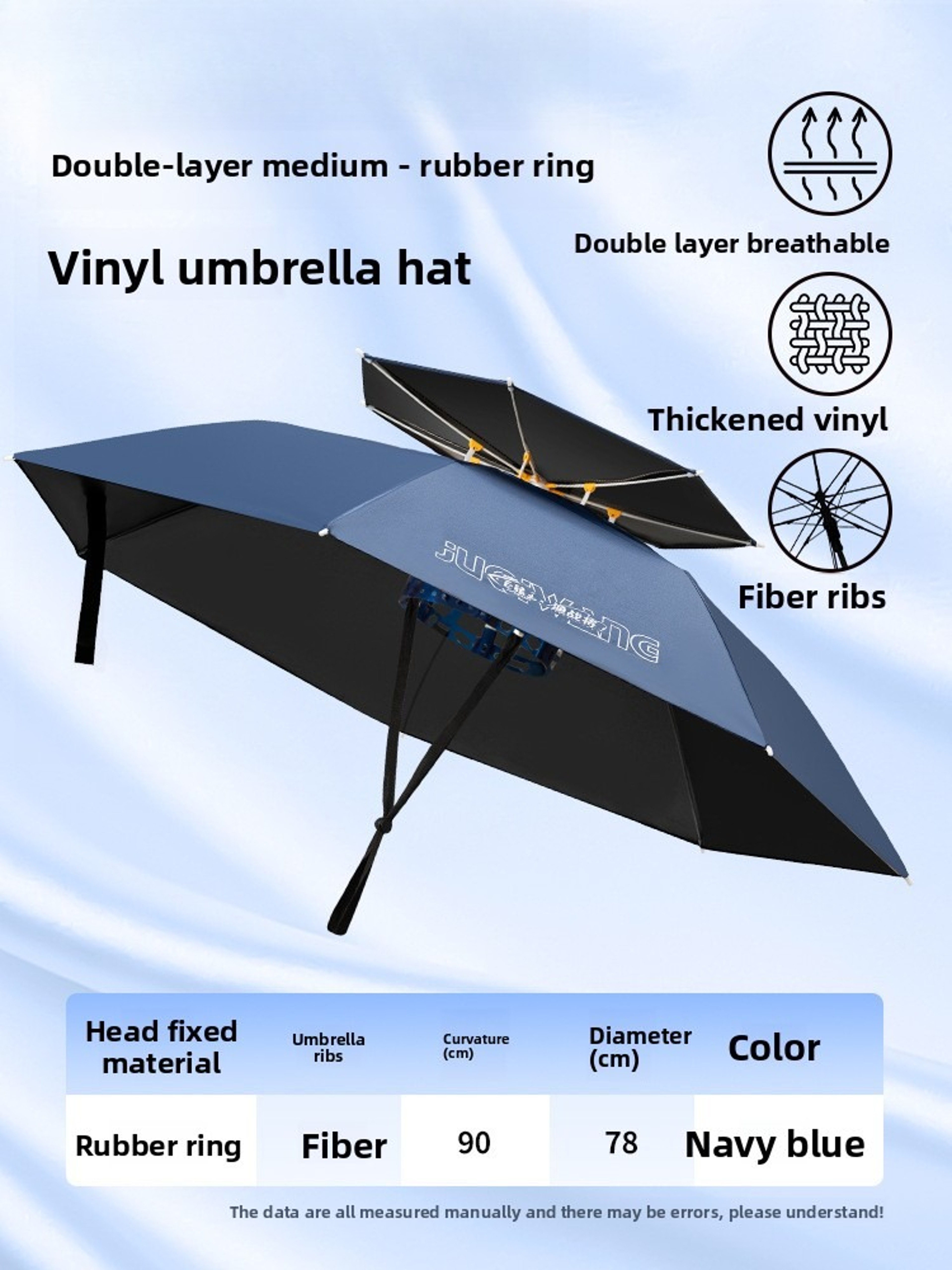 Hands Free Umbrella Hat With Adjustable Headband For Sun  Rain Protection 7