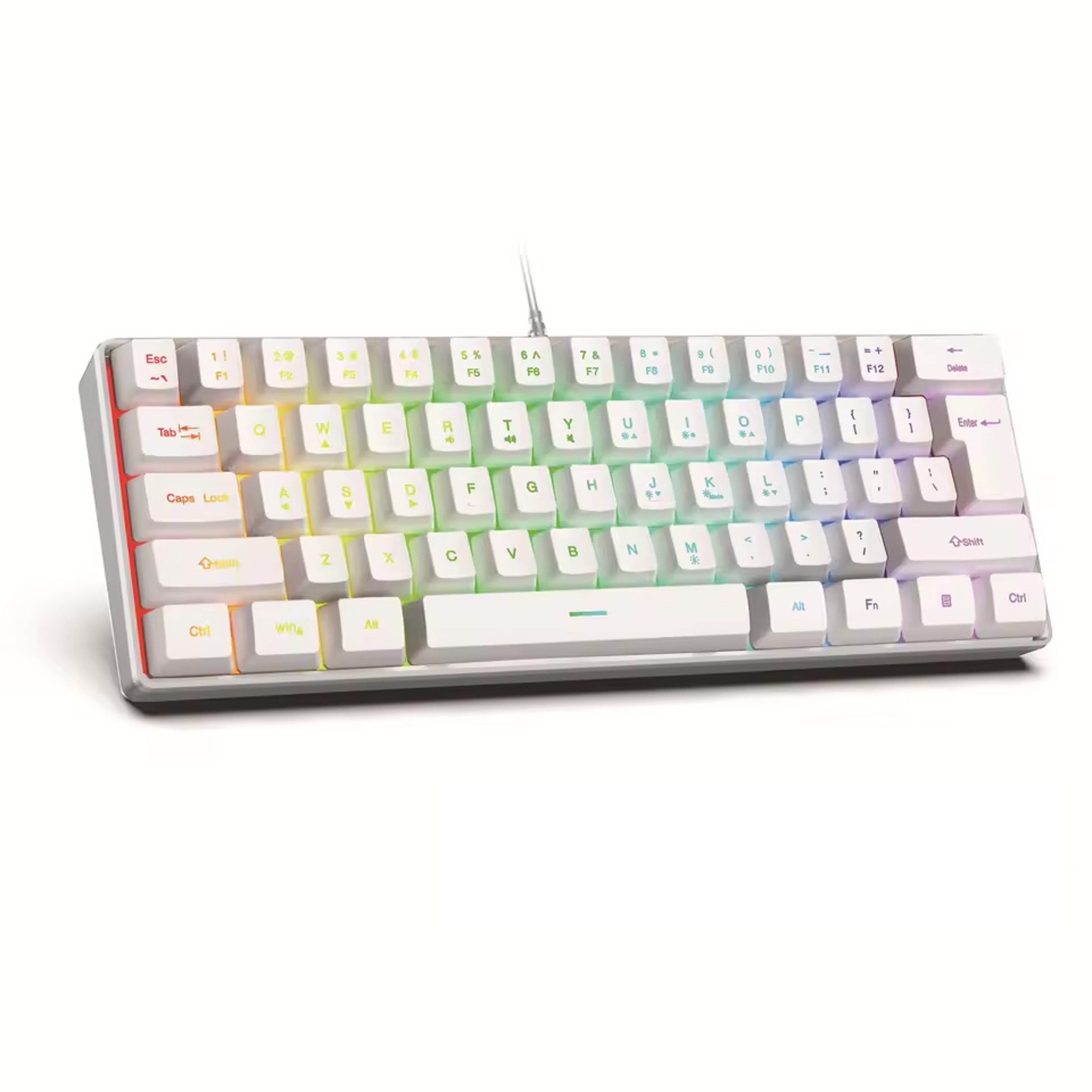 Mechanical Keyboard With RGB Backlight Keys Wired Gaming Keyboard Red Or Blue Switch 0