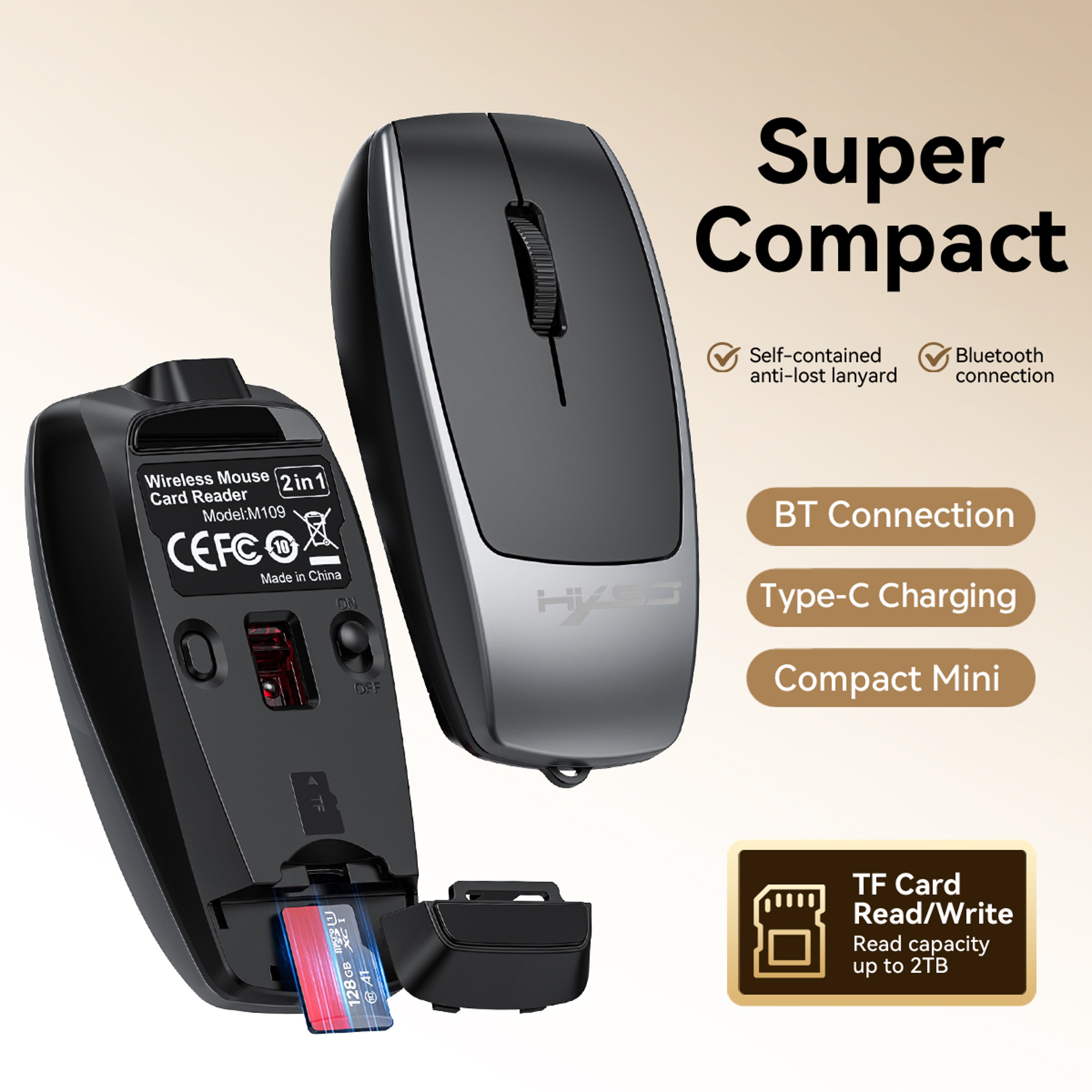 Rechargeable Bluetooth Wireless Mouse With Silent Click  Adjustable DPI For Laptop Tablet  Phone 3
