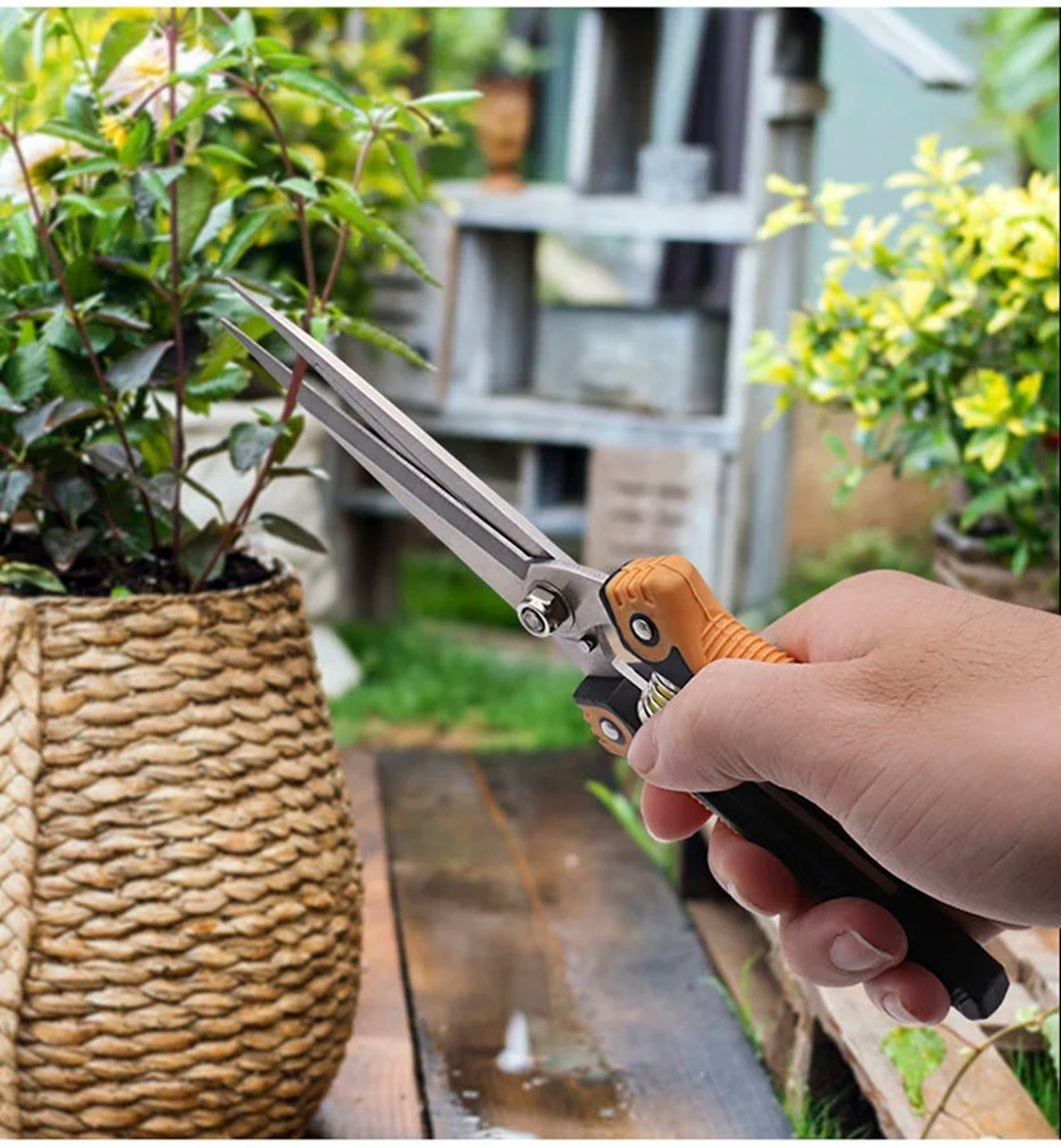 Precision Pruning Shears With Non Slip Grip Stainless Steel Garden Pruners For Branch  Flower Trimm 1