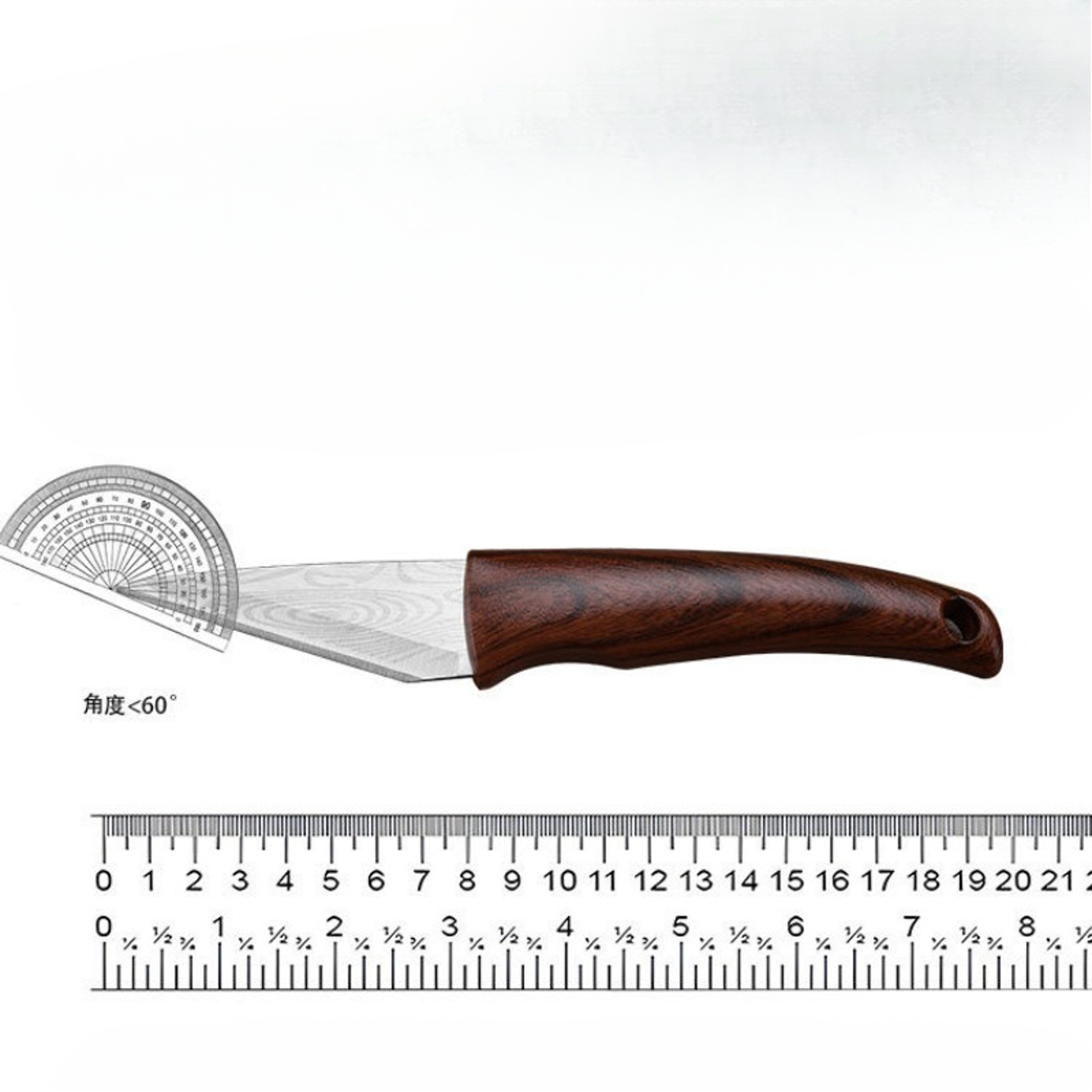 Premium Grafting Knife With Wooden Handle  Leather Sheath Precision Garden Grafting Tool 3