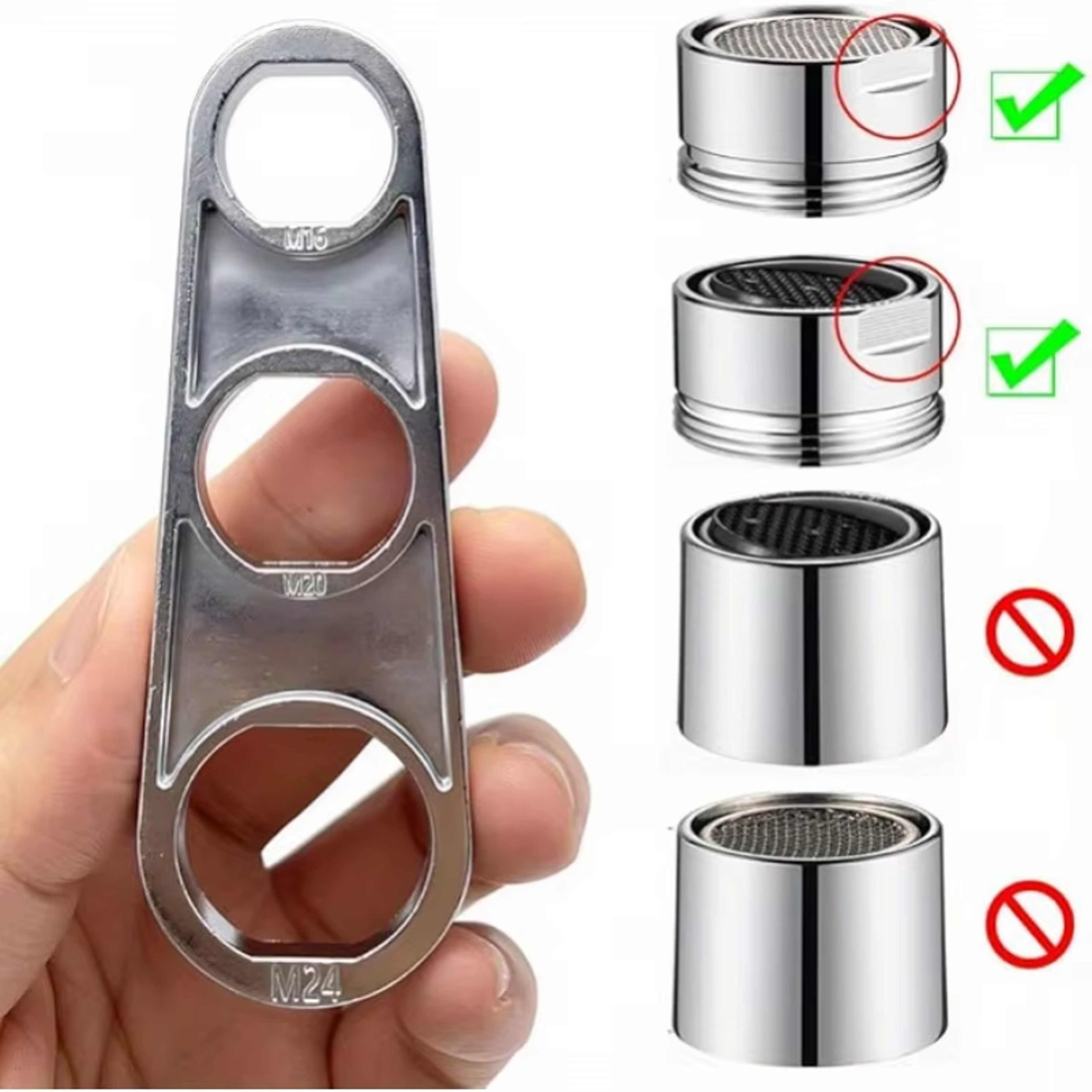 Faucet Aerator Wrench  Aerator Removal Tool For Easy Faucet Repair 3