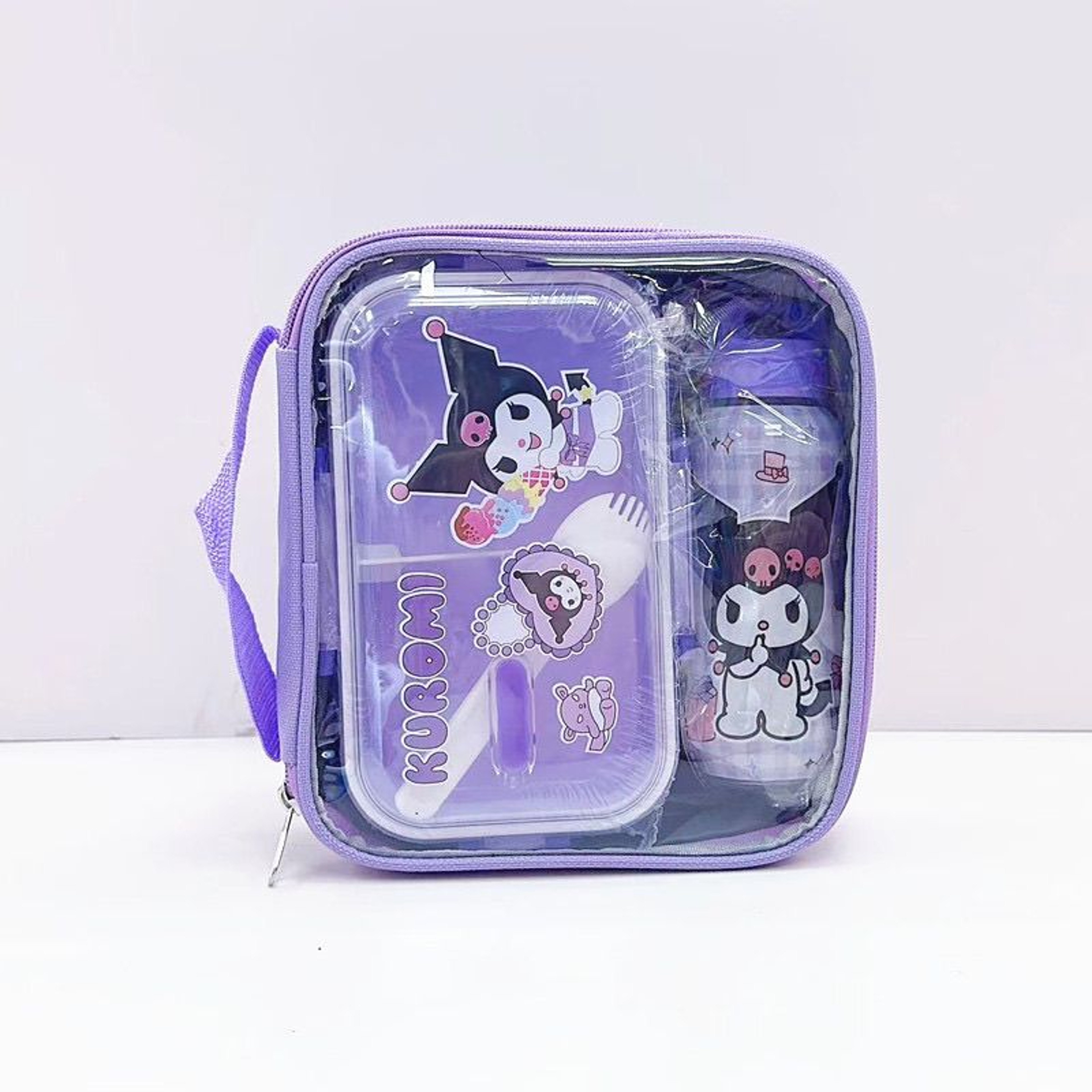 Kuromi Hello Kitty Lunch Box  Water Bottle Set For Kids With Back To School Backpack 1