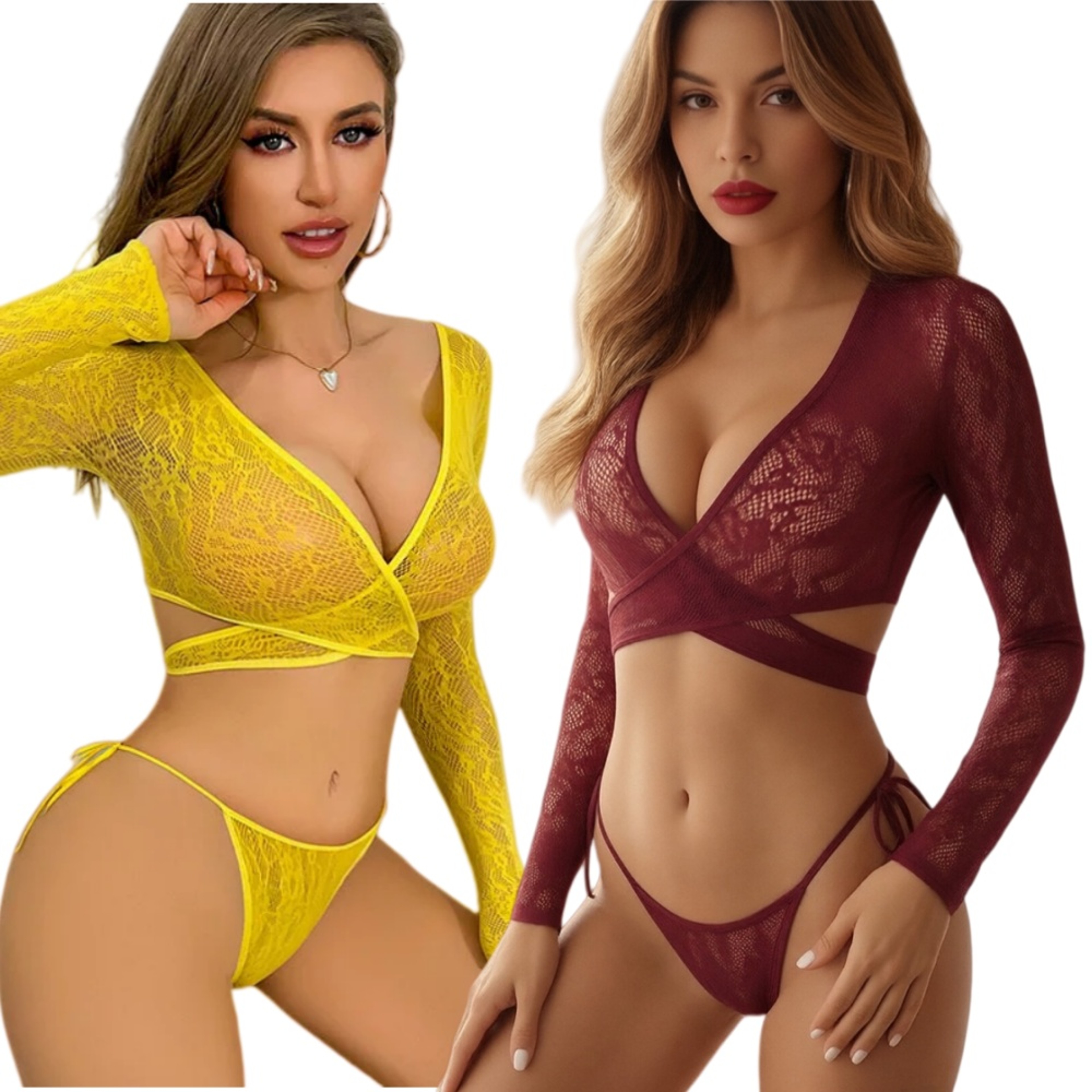 Elegant Lace Lingerie Set Back To School Backpack See Through Strapless Sexy Sleepwear For Women 1