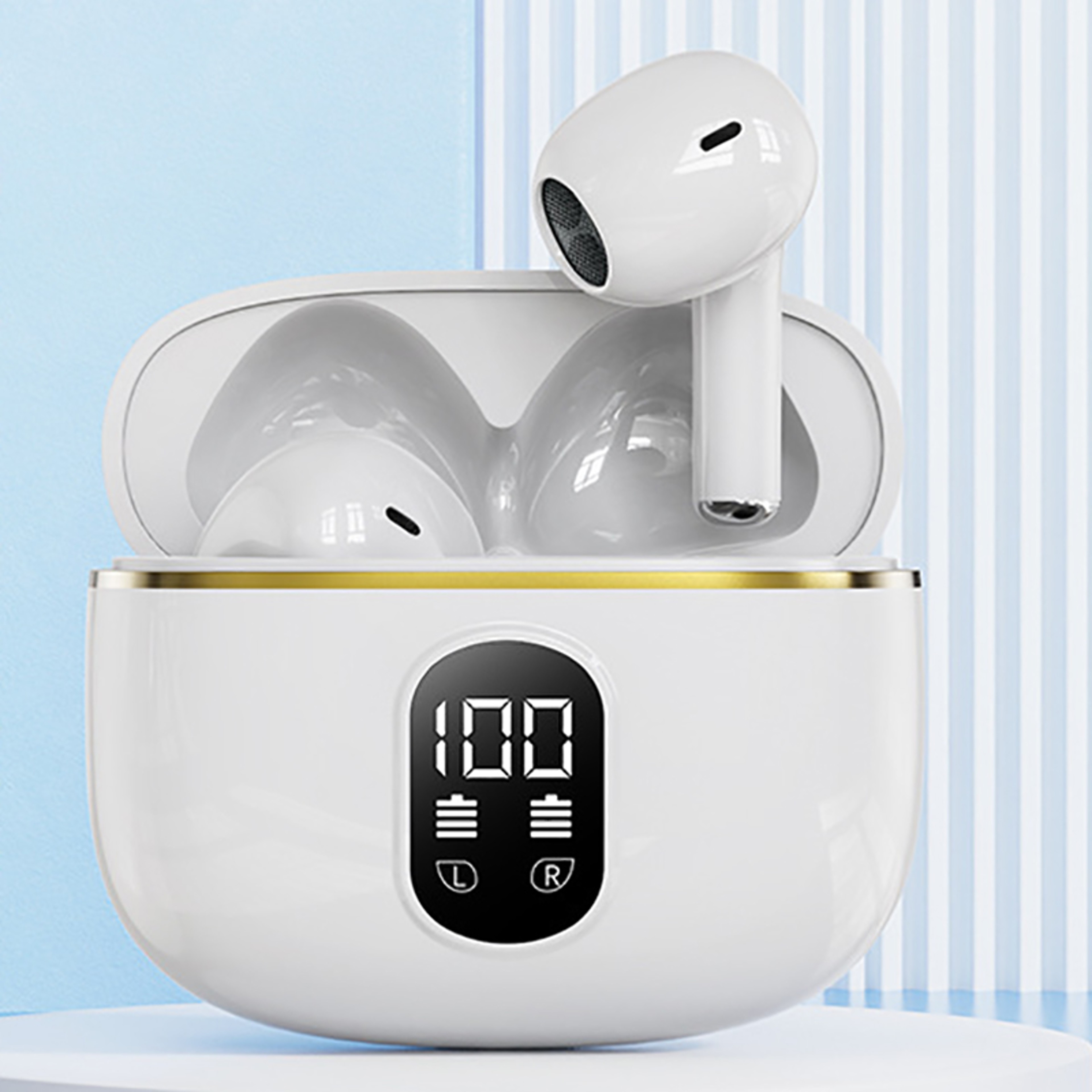 Plus Bluetooth Earbuds With HiFi Stereo Sound  Wireless Charging Case 8