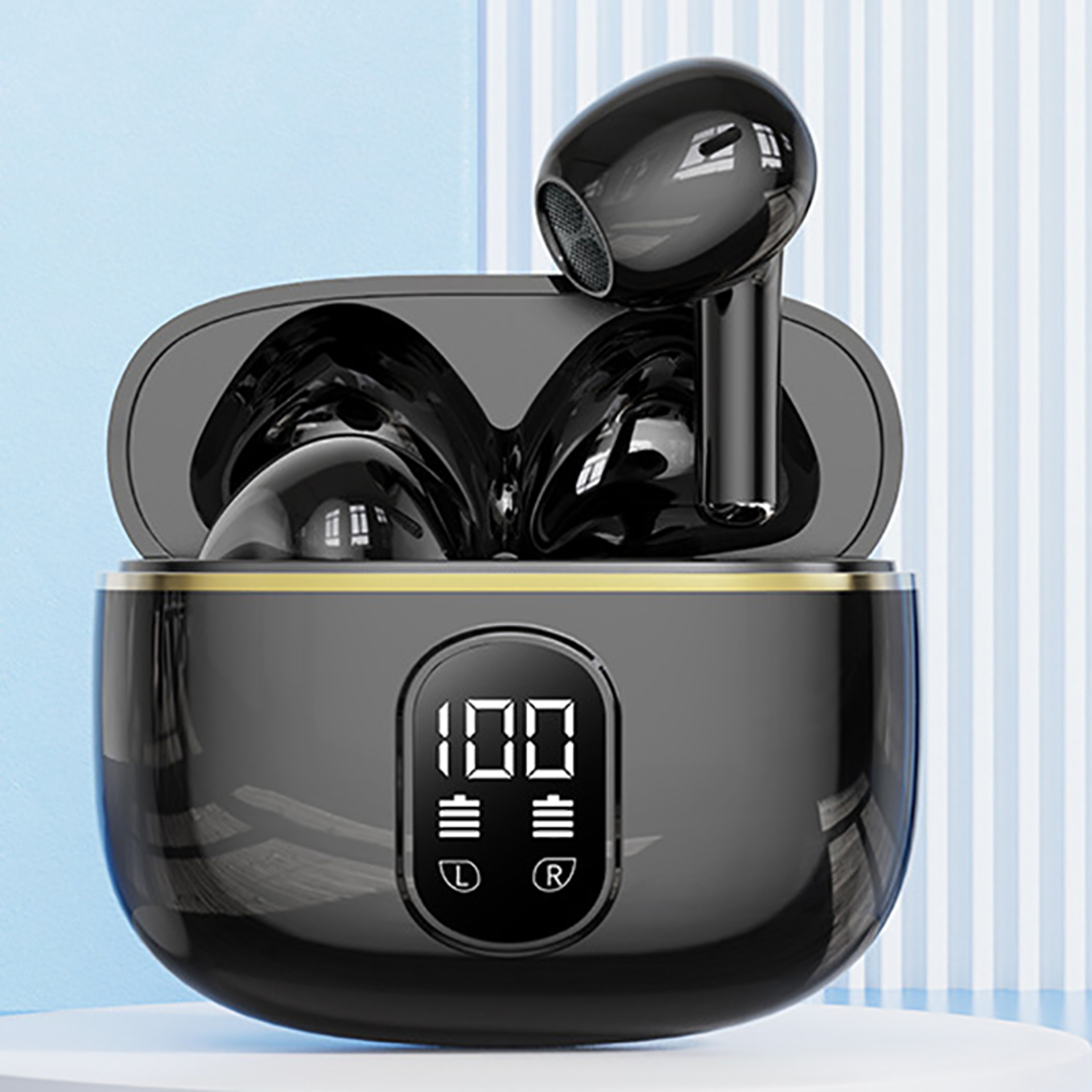 Plus Bluetooth Earbuds With HiFi Stereo Sound  Wireless Charging Case 0