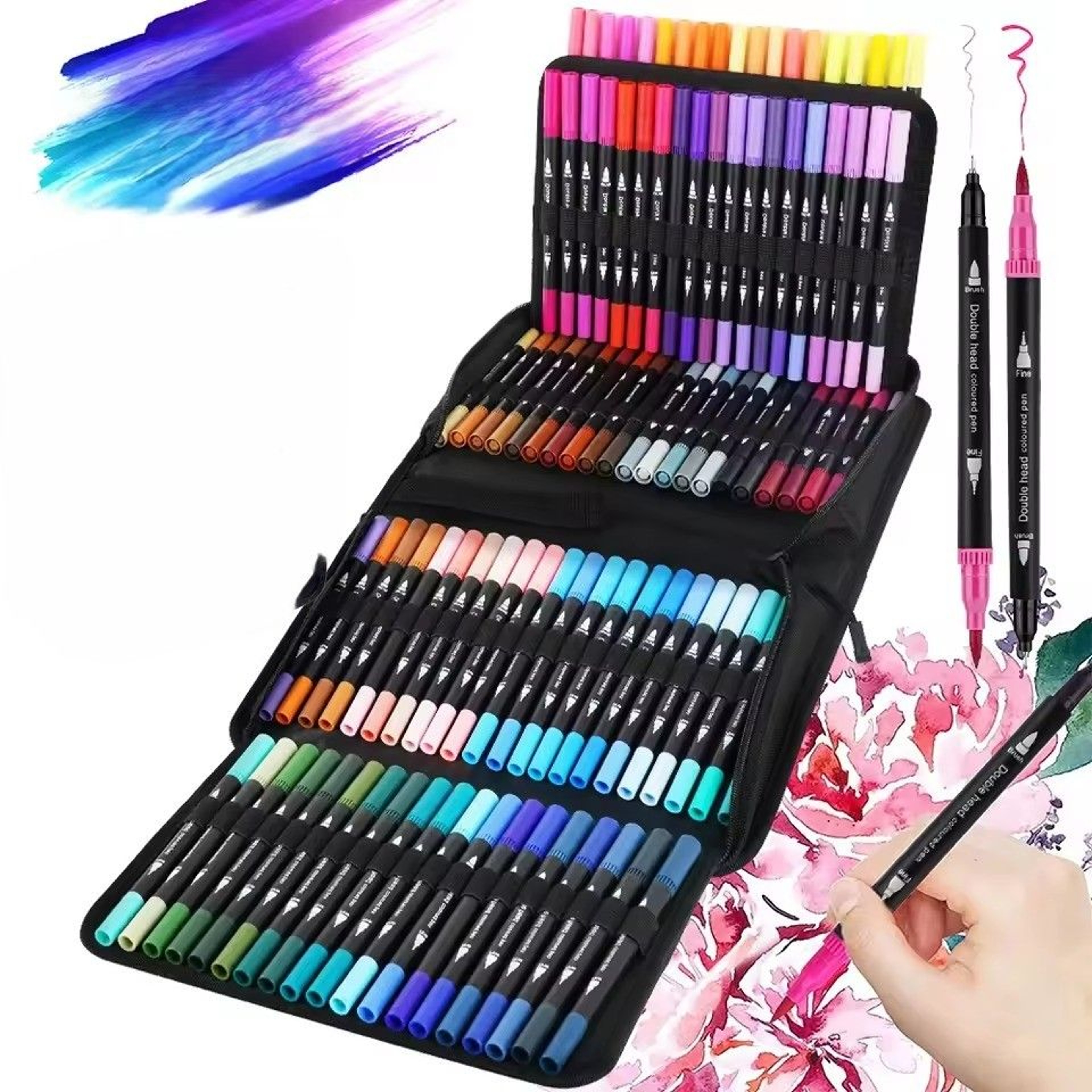 Professional Watercolor Brush Pens Dual Tip Art Markers Set For Drawing Back To School Coloring  Ca 0