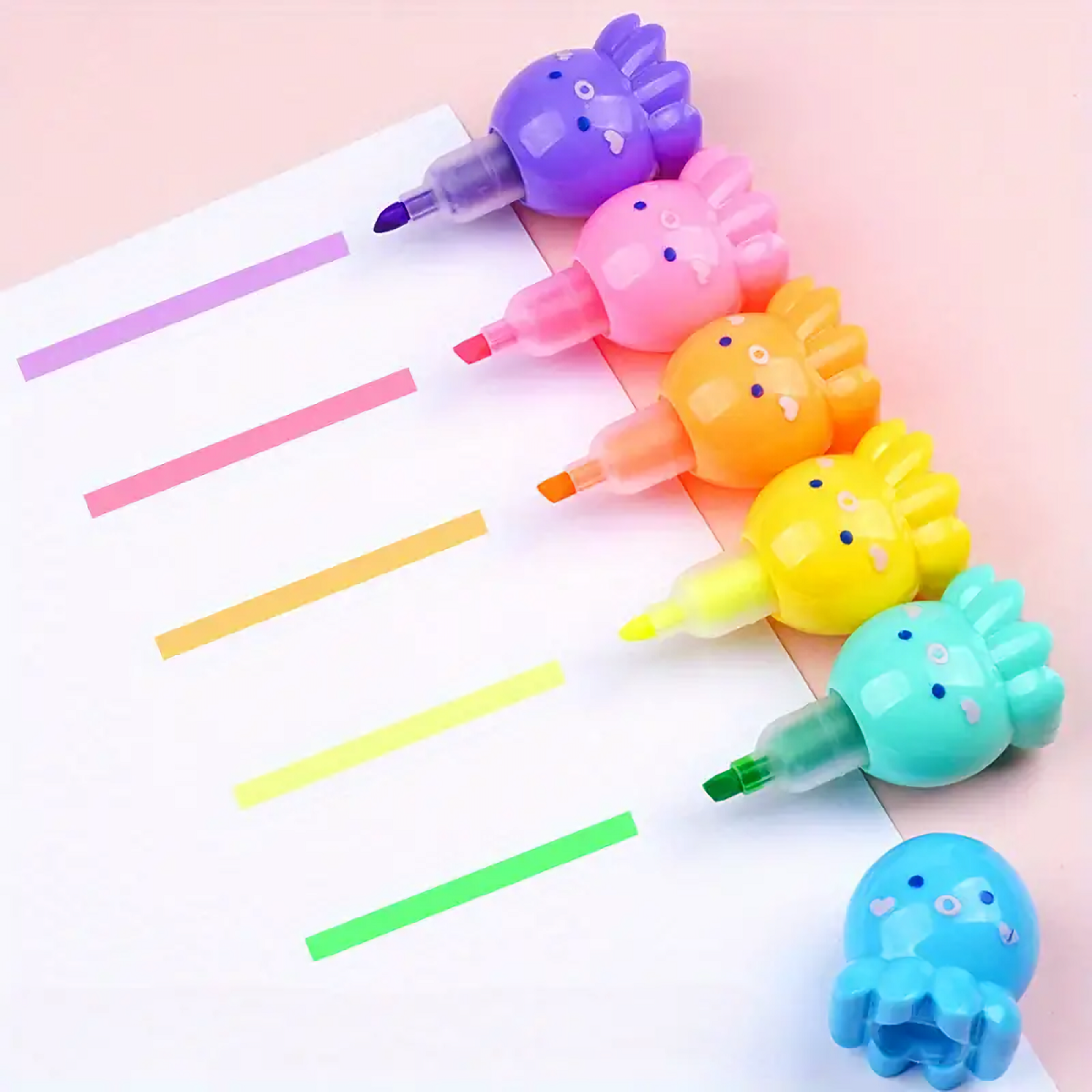Back To School Octopus Highlighter Pen Set Cute Marker Pen Set For Students  Office 5