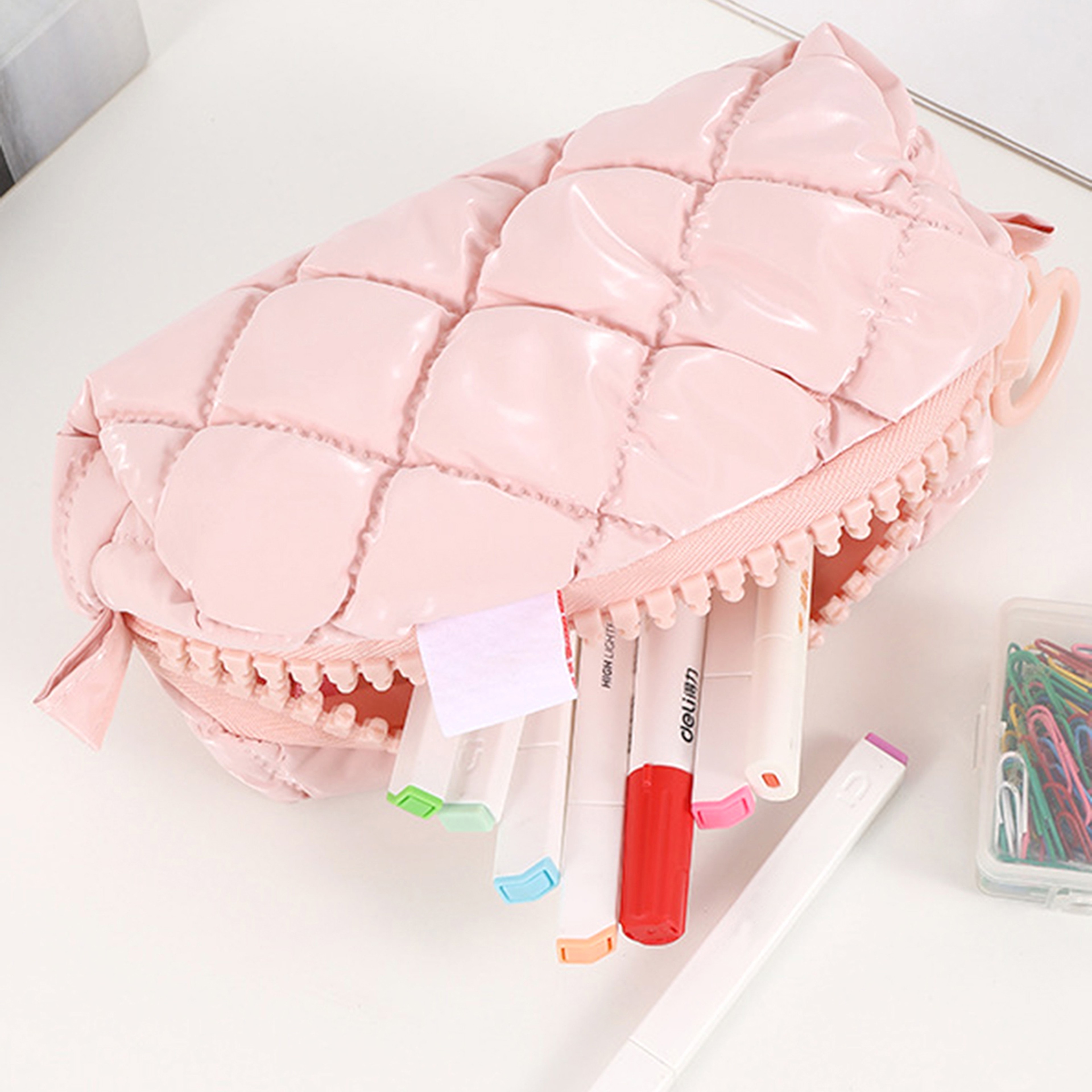 Candy Checkered Pencil Case For Back To School Cute Pencil Pouch School Supplies Organizer 2
