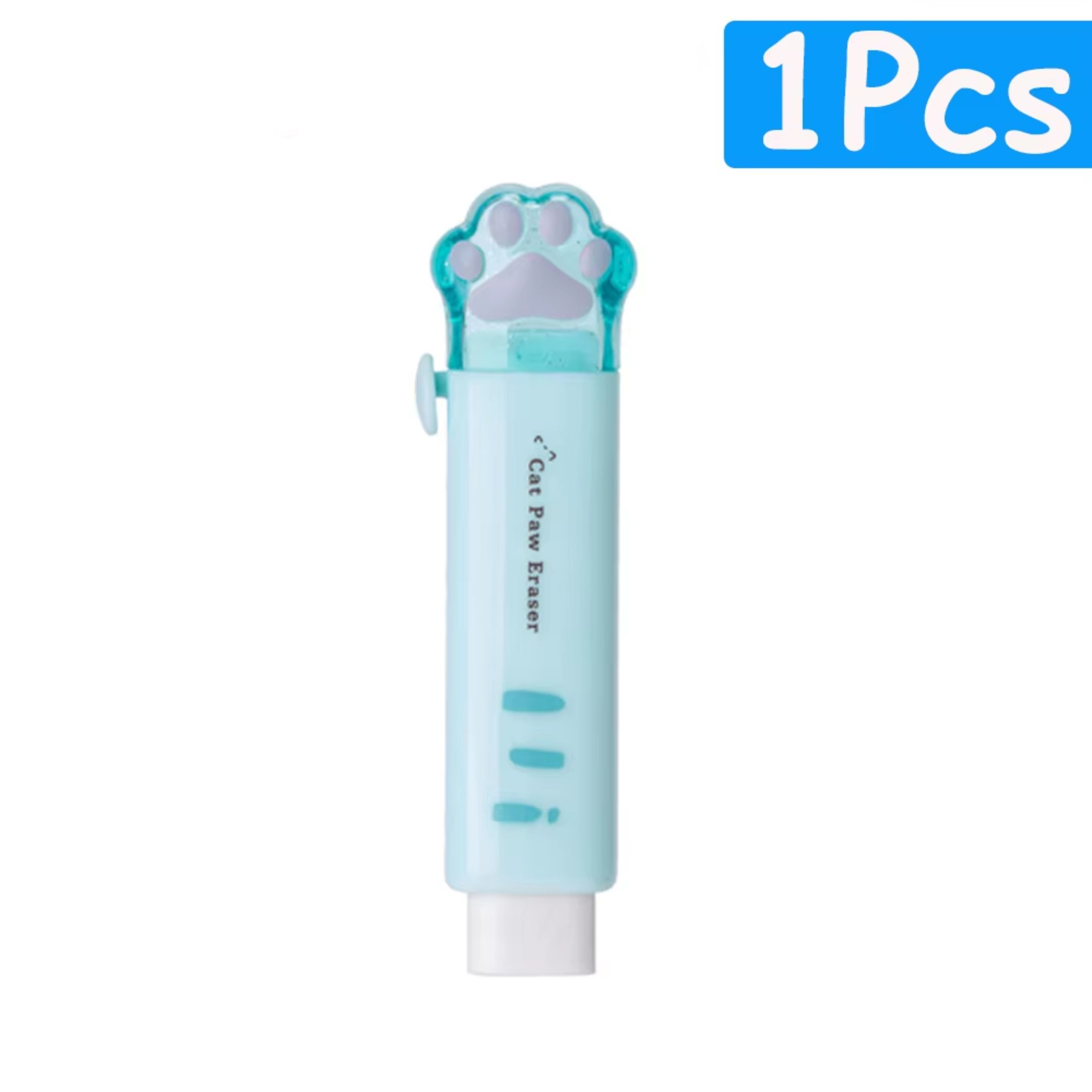 Cat Paw Retractable Eraser Set For Kids And Students Back To School Kawaii Stationery Essentials 7