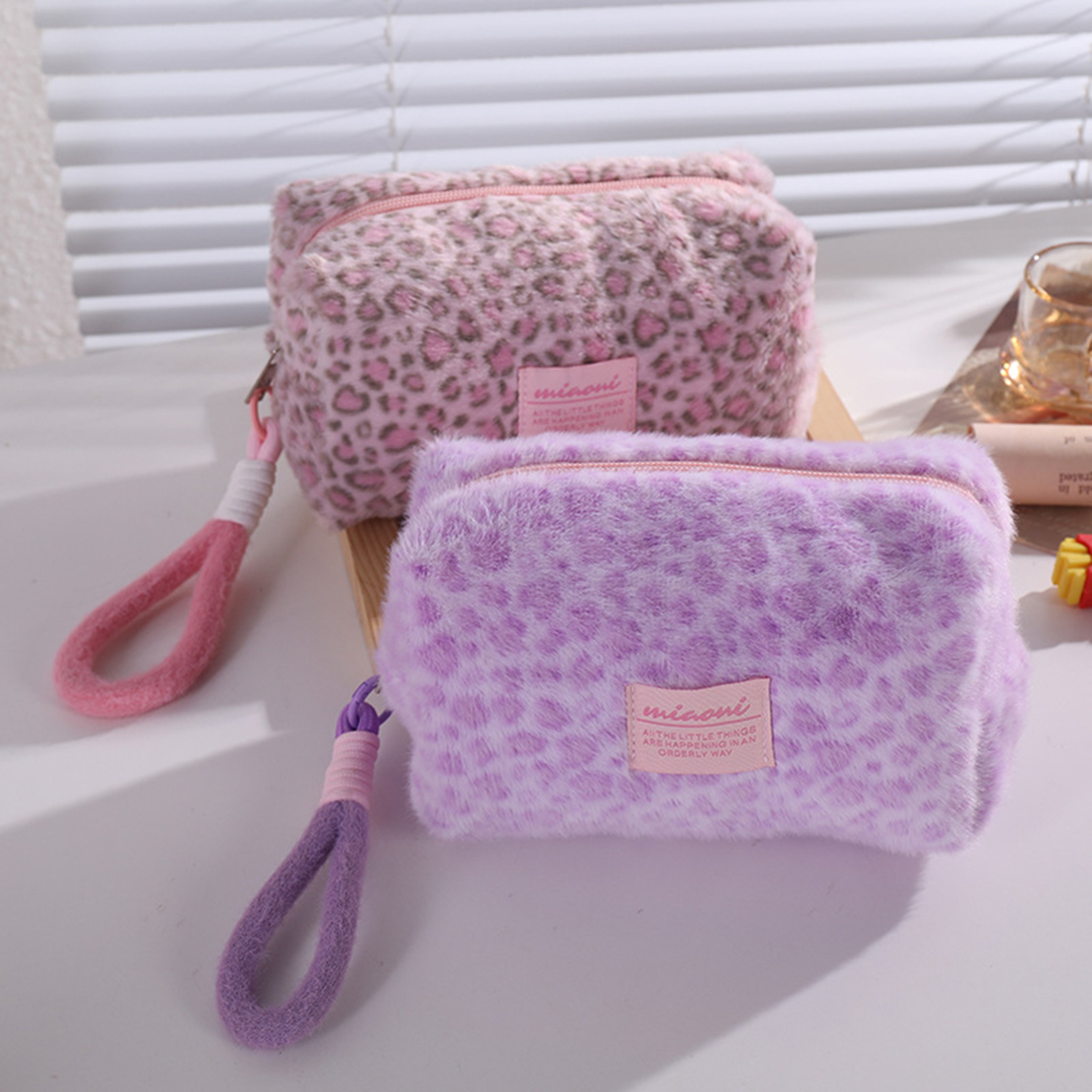 Large Leopard Print Pencil Case For Back To School Soft Stationery Organizer Storage Pouch 0