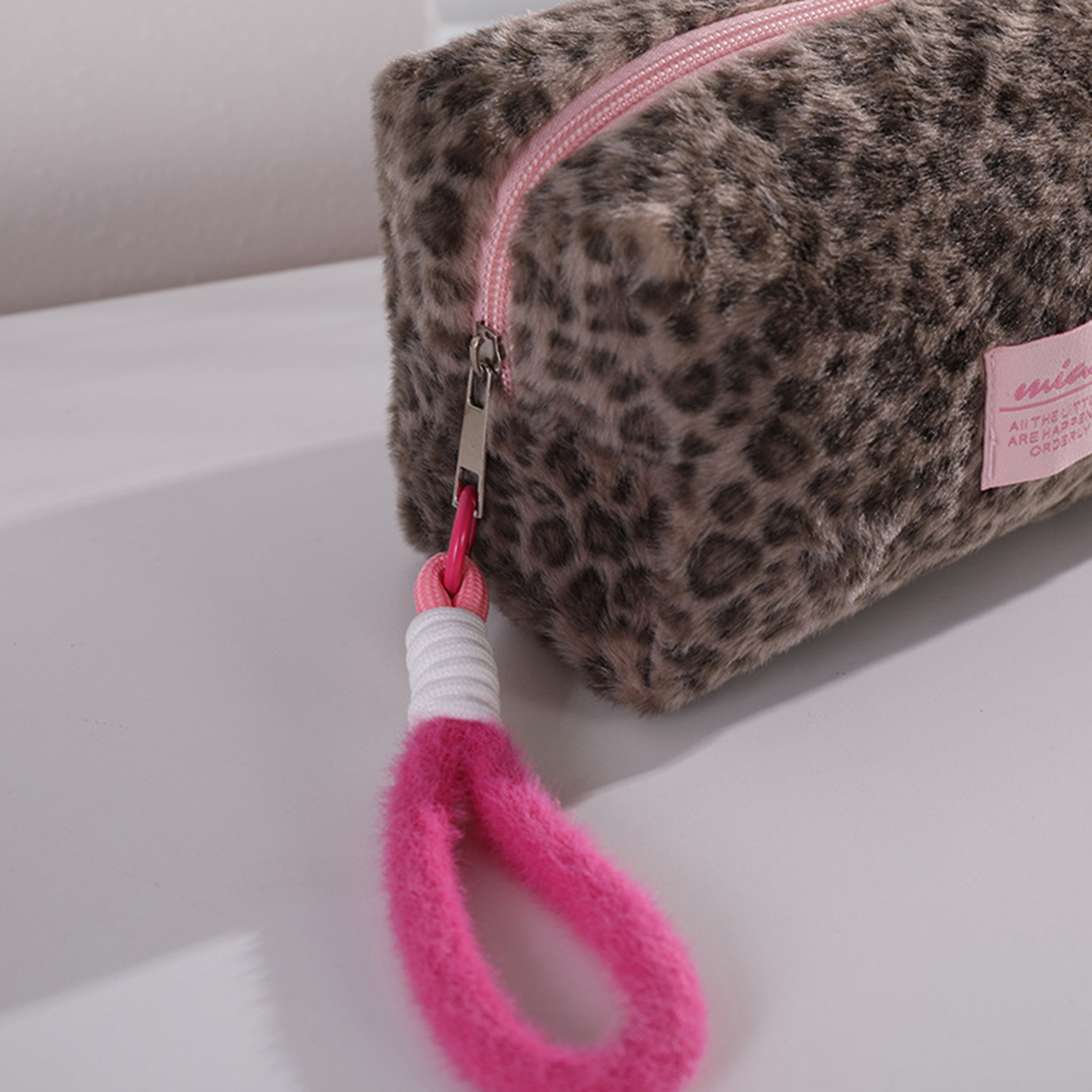 Large Leopard Print Pencil Case For Back To School Soft Stationery Organizer Storage Pouch 3