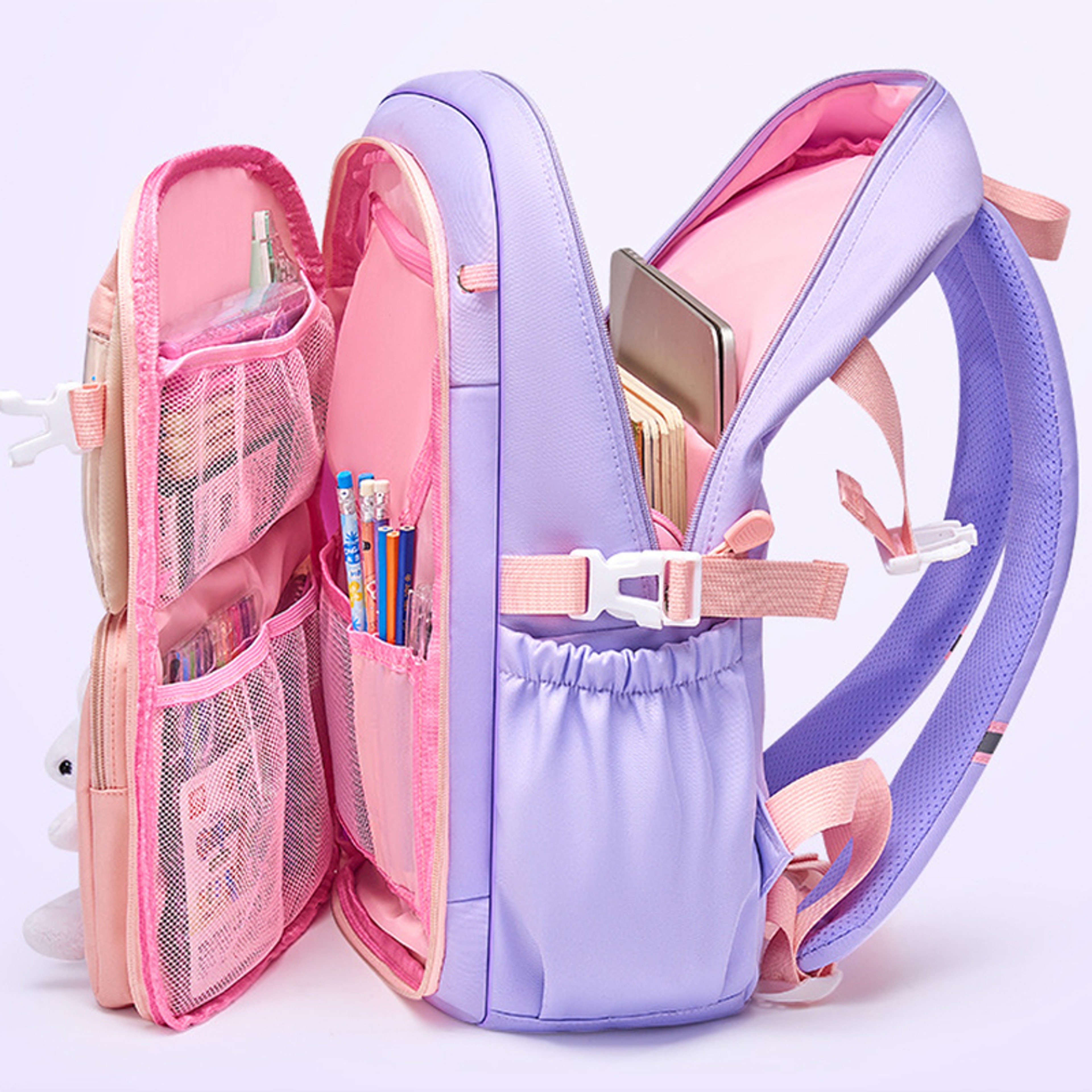 Cute Rabbit Girls School Backpack For Back To School Waterproof Large Capacity Primary Book Bag 1