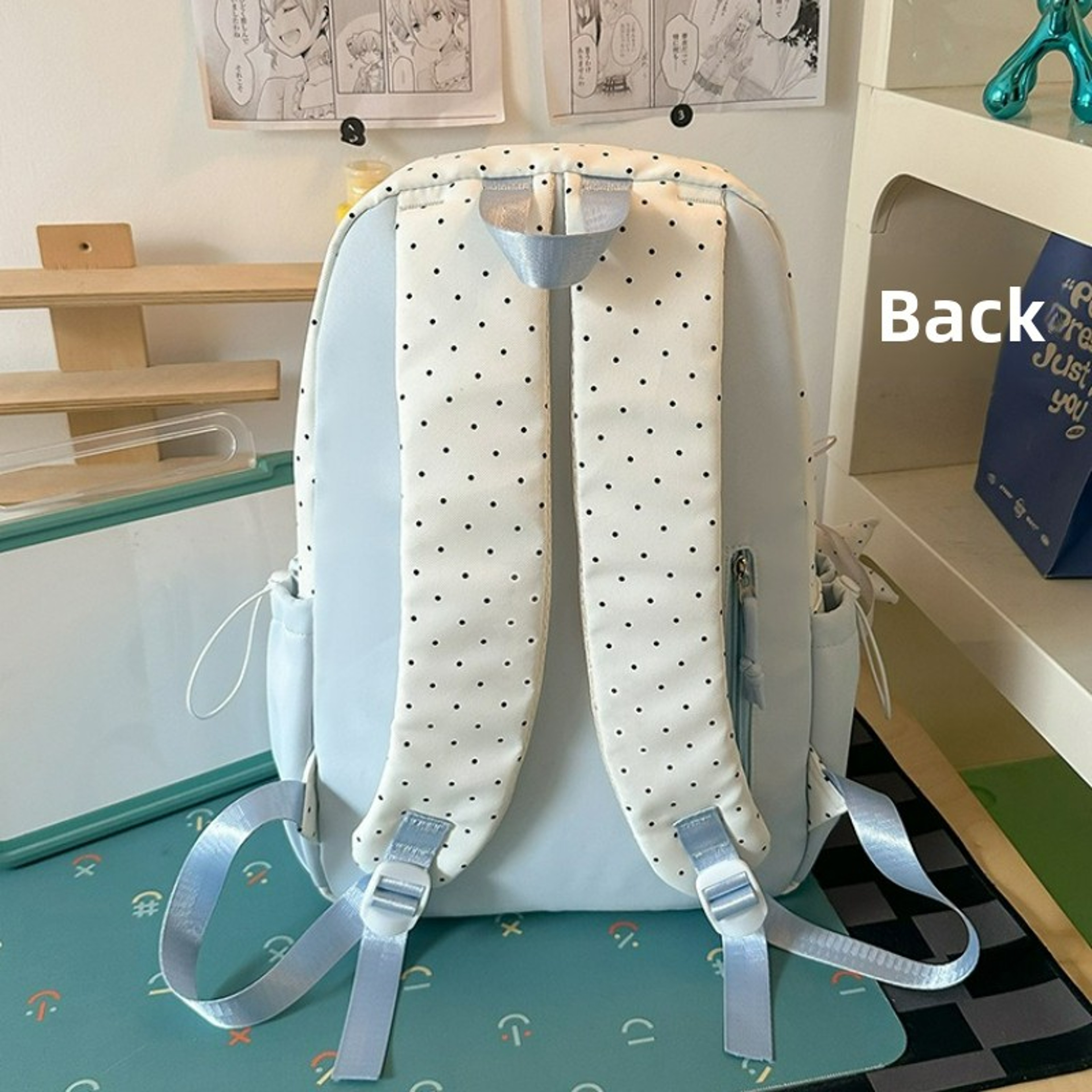 back to school Cat Ear Ita Bag Backpack for Girls Lightweight Nylon Preppy School Backpack – view 5