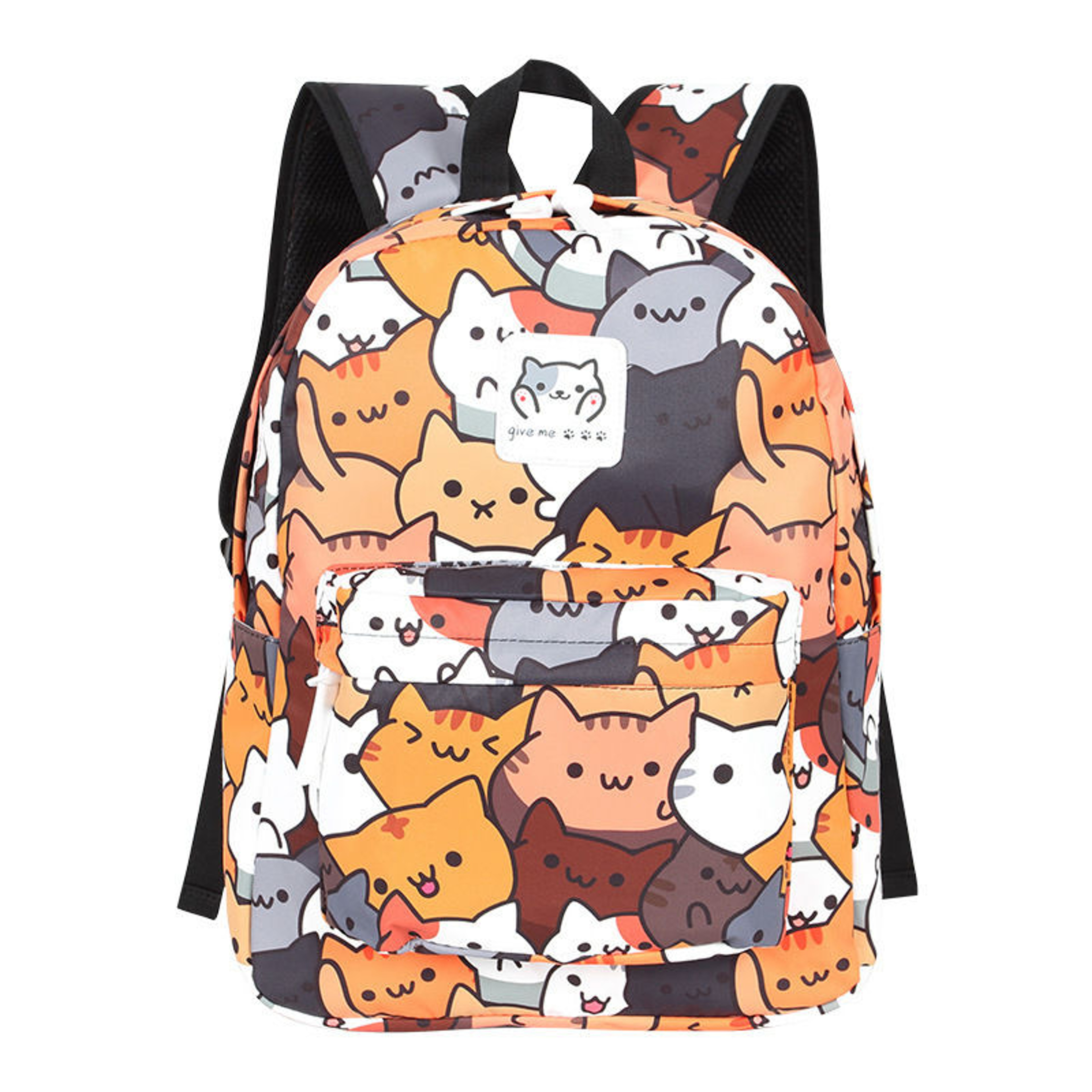 Cute Cat Back To School Backpack For Kids  Teens Anime Backpack Travel Book Bag 0