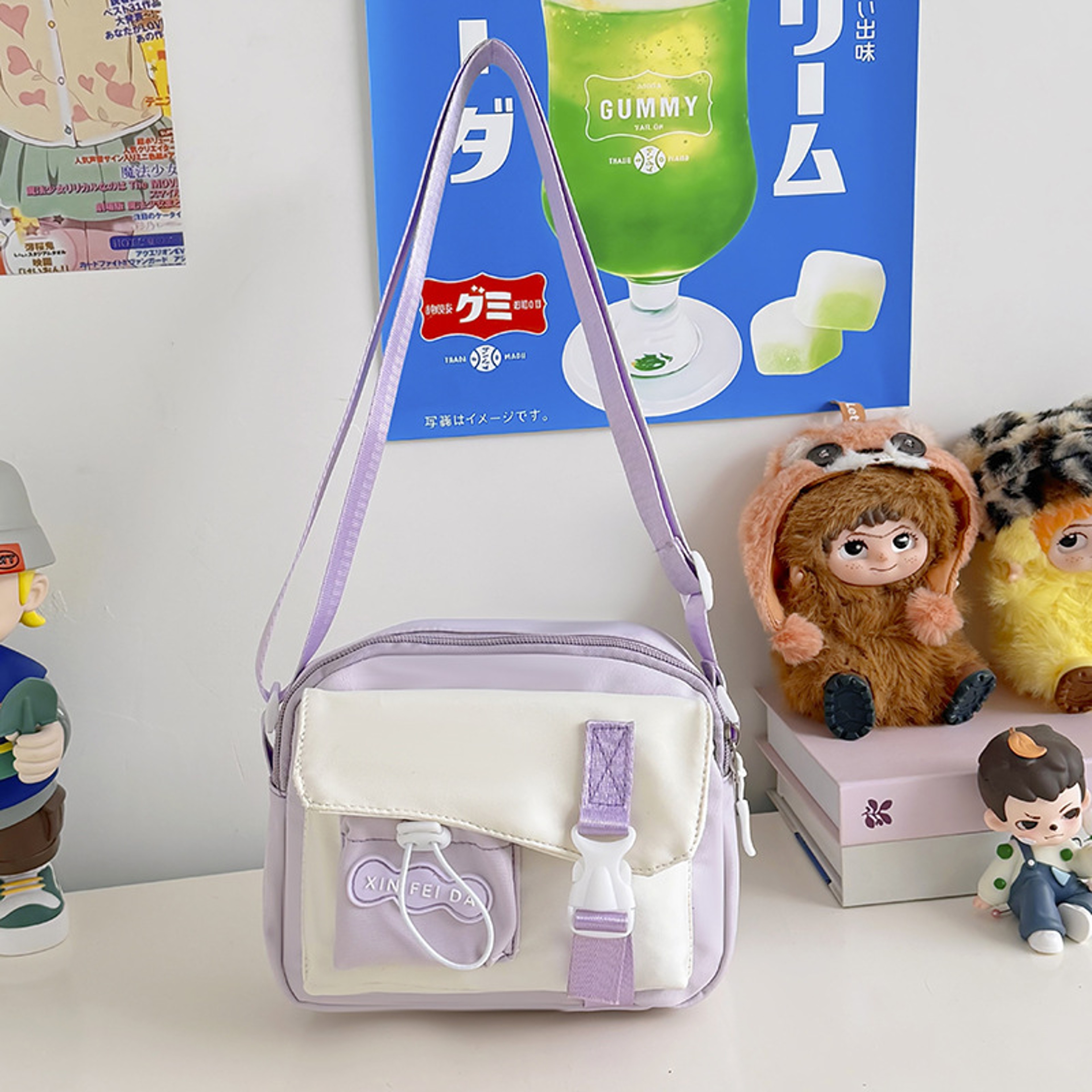 Nylon Style Crossbody Bag for Women back to school backpack Cute Small Shoulder Travel Purse – view 9