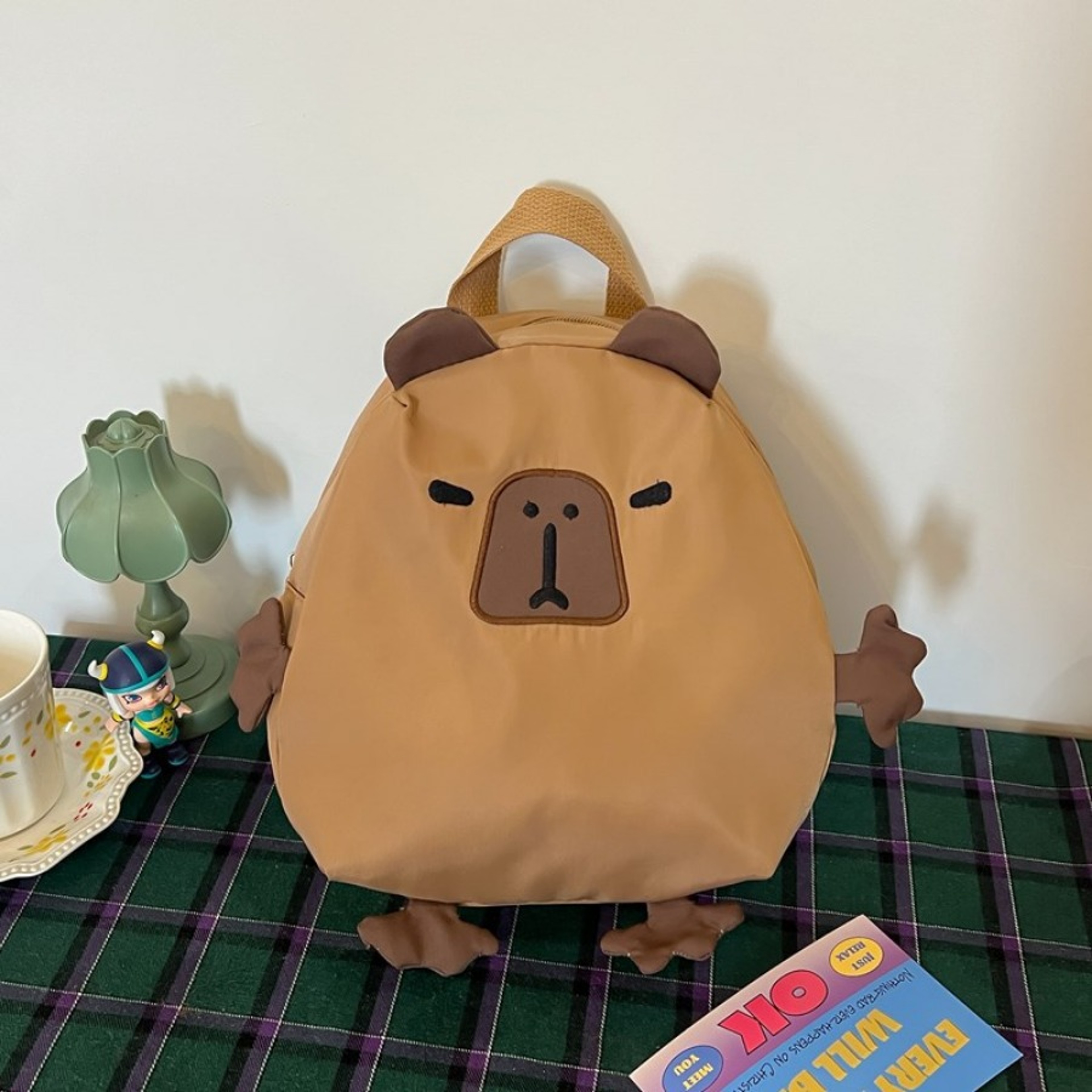 Kawaii Capybara Laptop Backpack For Kids Large Capacity Travel Bag Back To School Backpack 2