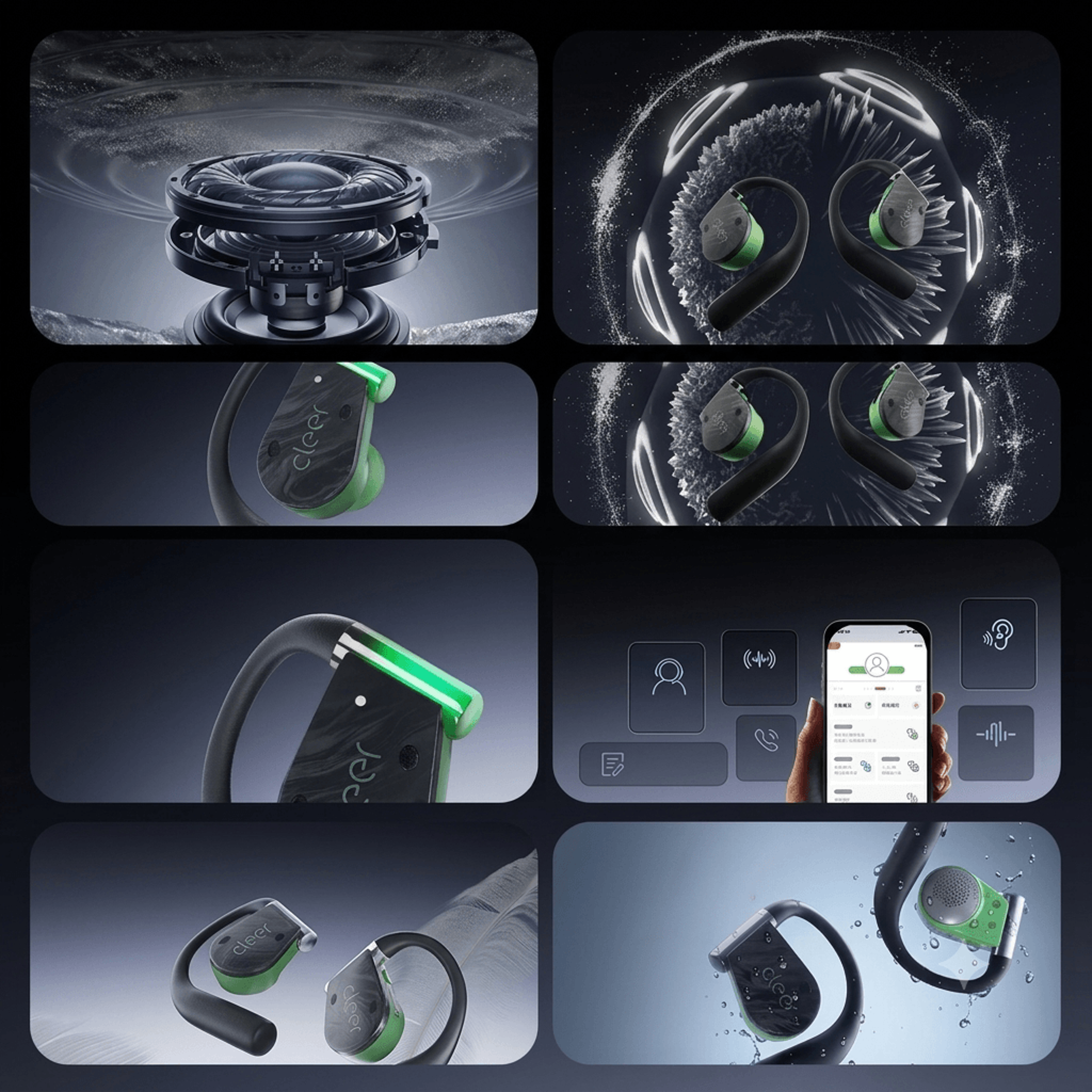 Open Ear Wireless Earbuds With Bluetooth  AI Noise Reduction  Waterproof 1