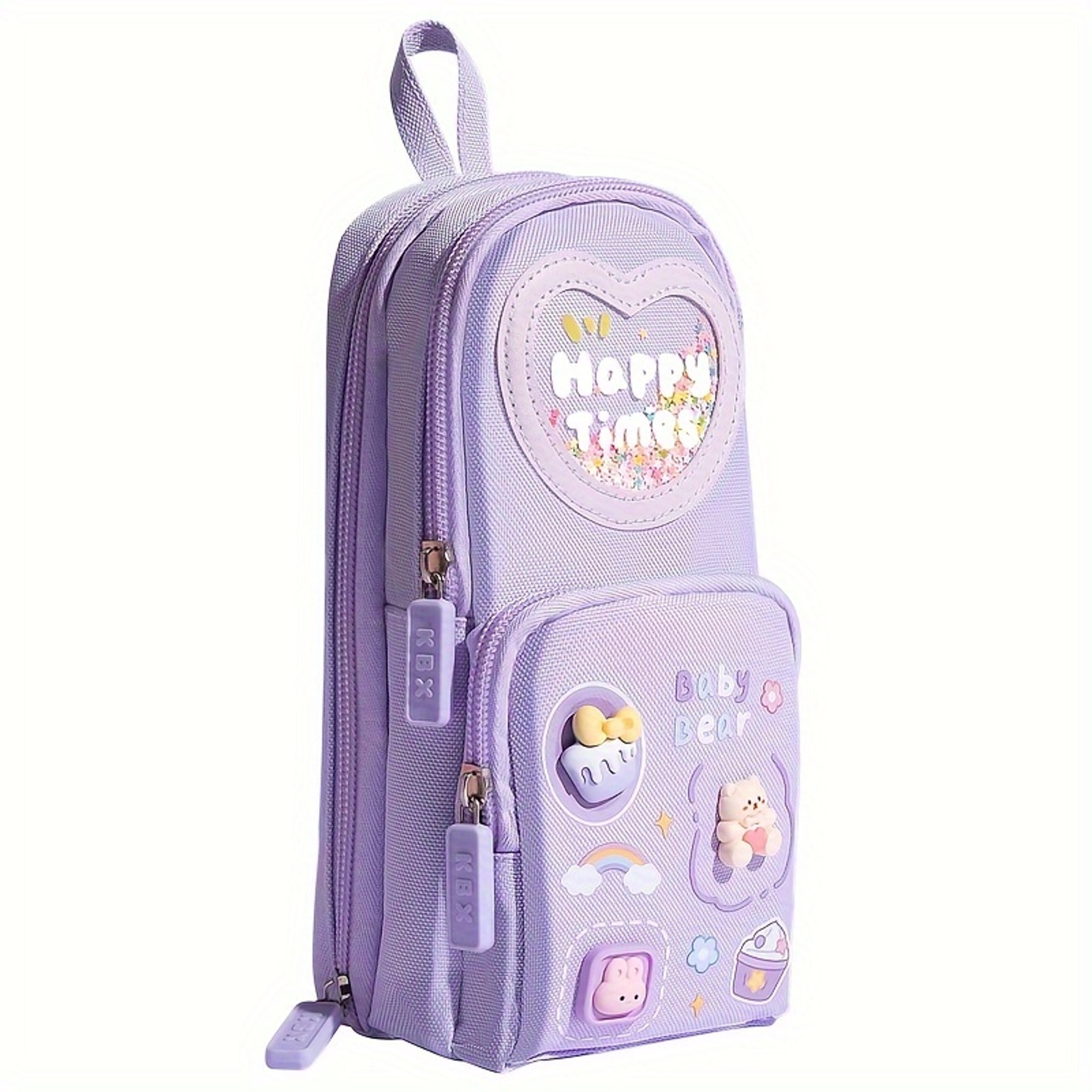 Cute Large Capacity Pencil Case with Multi Compartment Design Kawaii Stationery Organizer – view 7