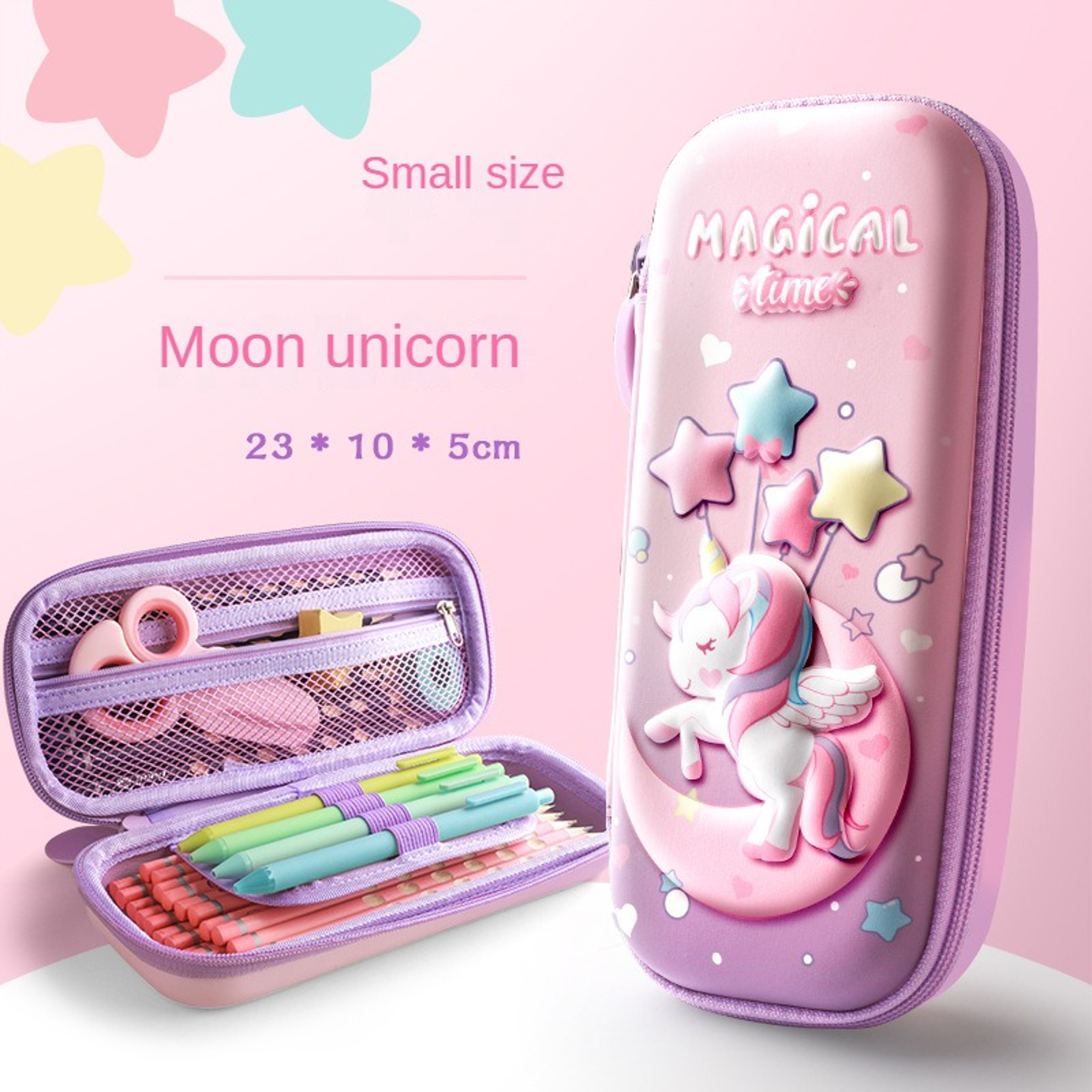 Unicorn Pencil Case Large Capacity Kids Pencil Box For School Supplies 8